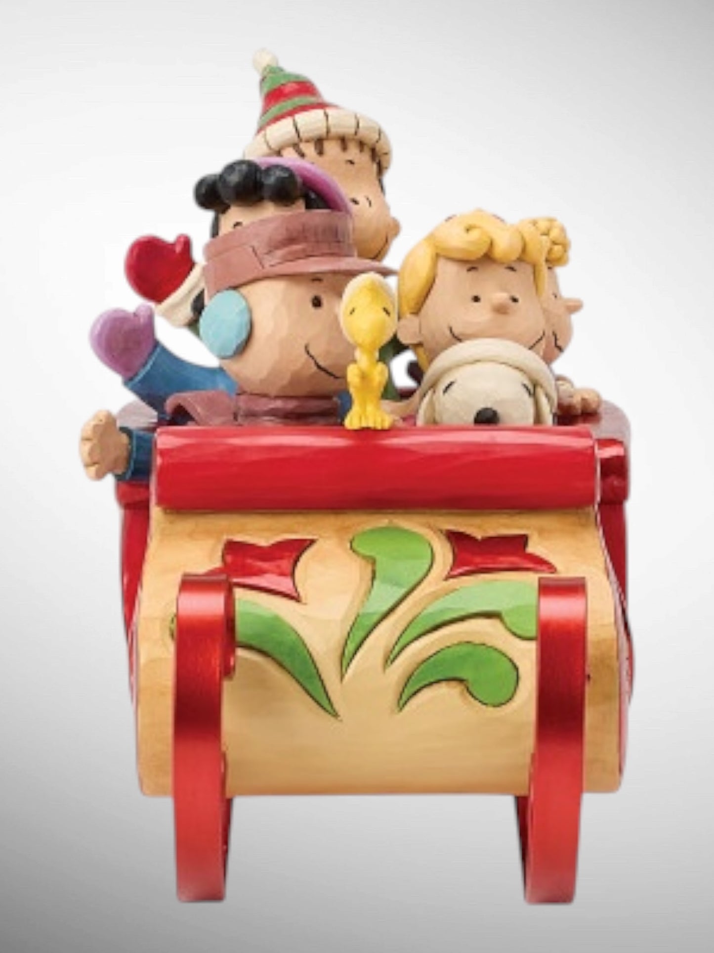 Jim Shore Peanuts - A Sleigh Ride To Remember Snoopy Charlie Brown Lucy Figurine - PREORDER