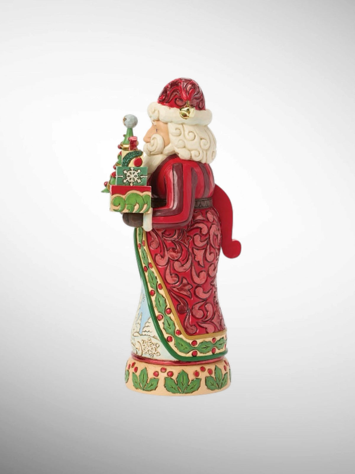 Jim Shore Heartwood Creek Royal Traditions - Christmas Keepsake Nutcracker Santa Tree Red Green Figurine