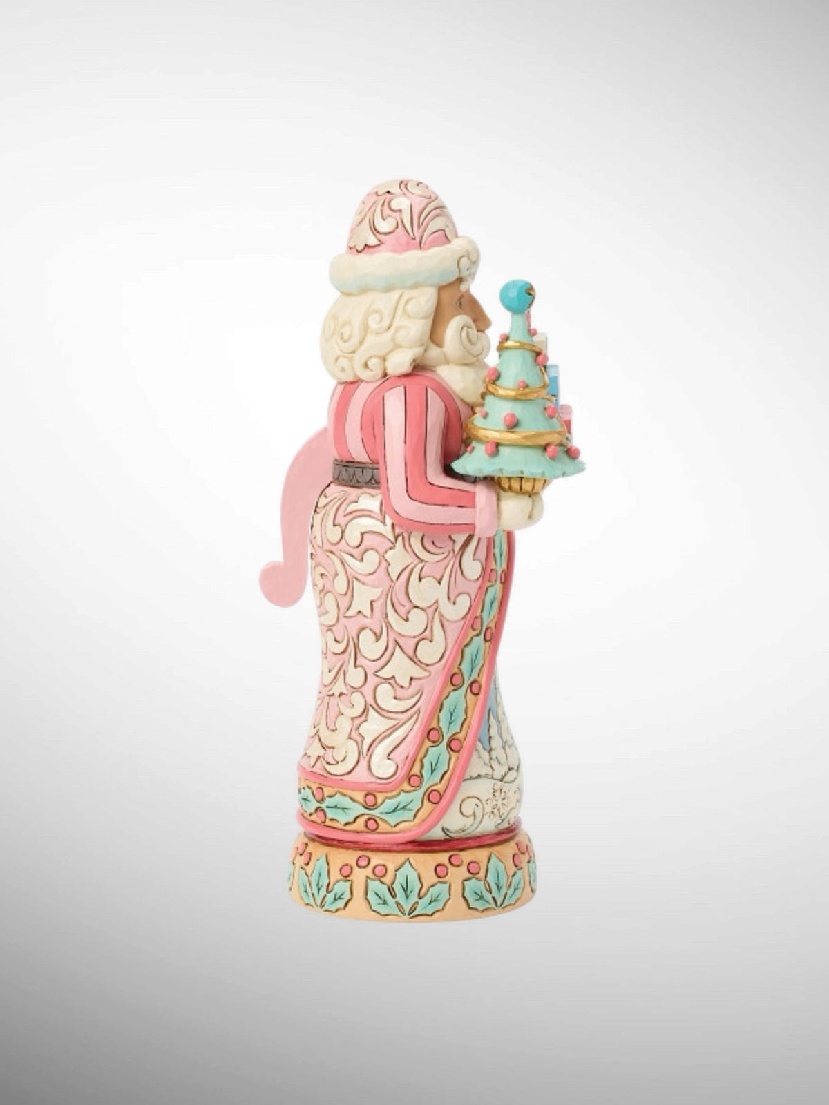 Jim Shore Heartwood Creek Royal Traditions - A Bright Winter Nutcracker Santa Tree Pastel Figurine