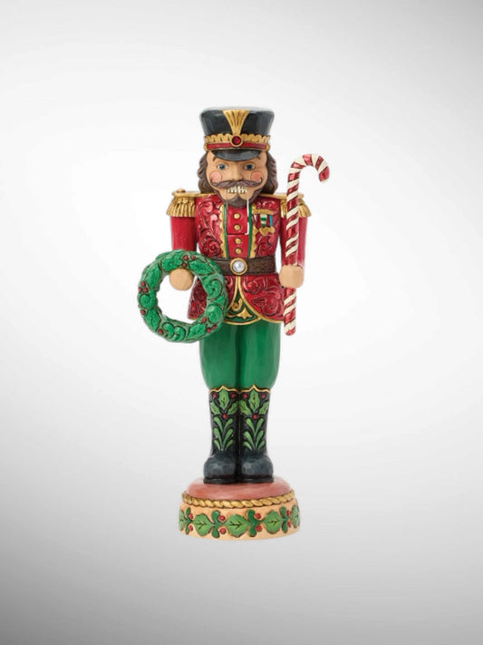 Jim Shore Heartwood Creek Royal Traditions - Festive Duty Toy Soldier Nutcracker Red Green Figurine