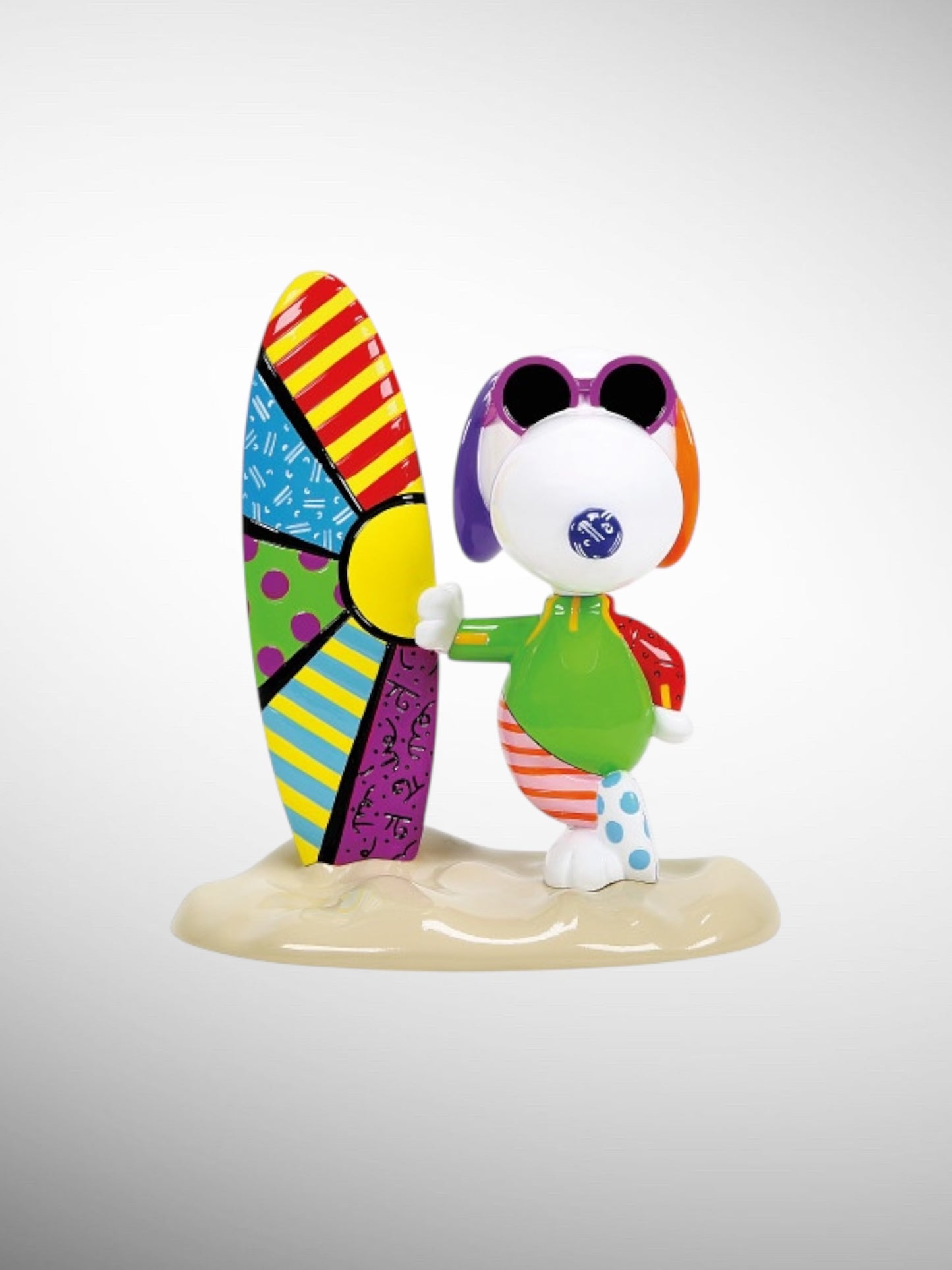 Peanuts by Britto Collection - Snoopy Joe Cool Surf Figurine - PREORDER