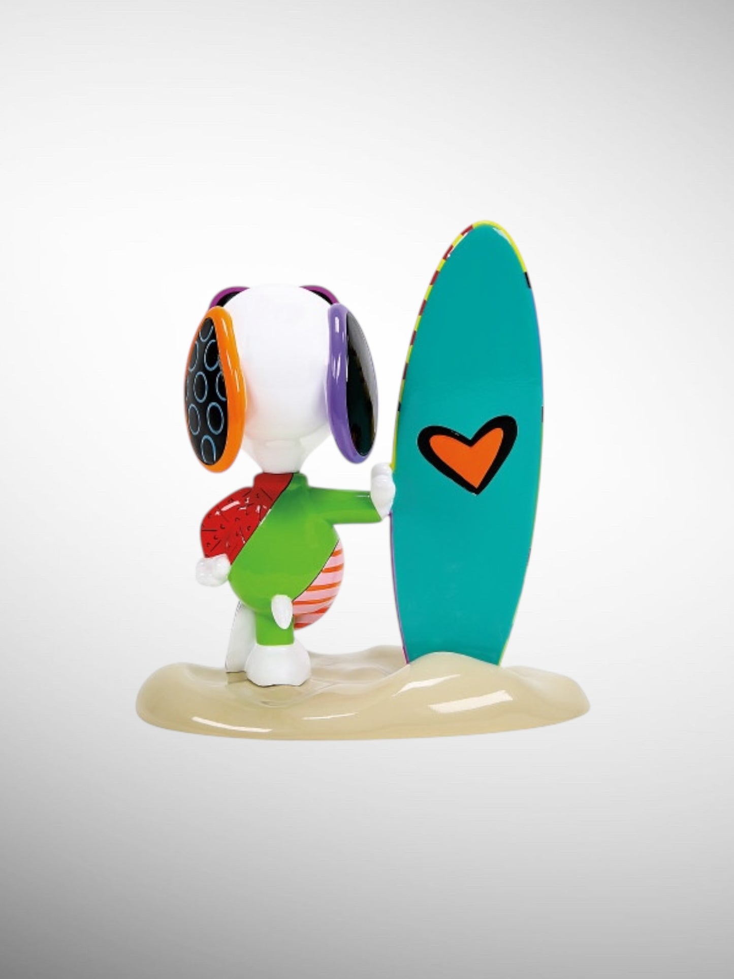 Peanuts by Britto Collection - Snoopy Joe Cool Surf Figurine - PREORDER