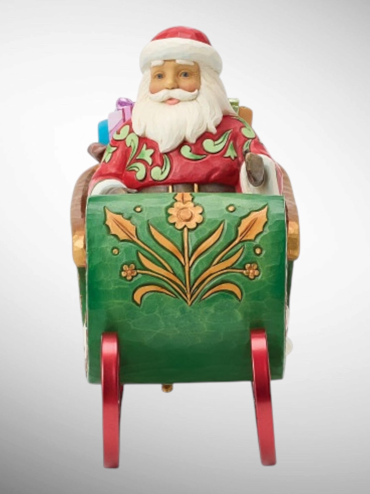 Jim Shore Heartwood Creek - Dashing Through The Snow Santa Musical Sleigh Christmas Figurine - PREORDER