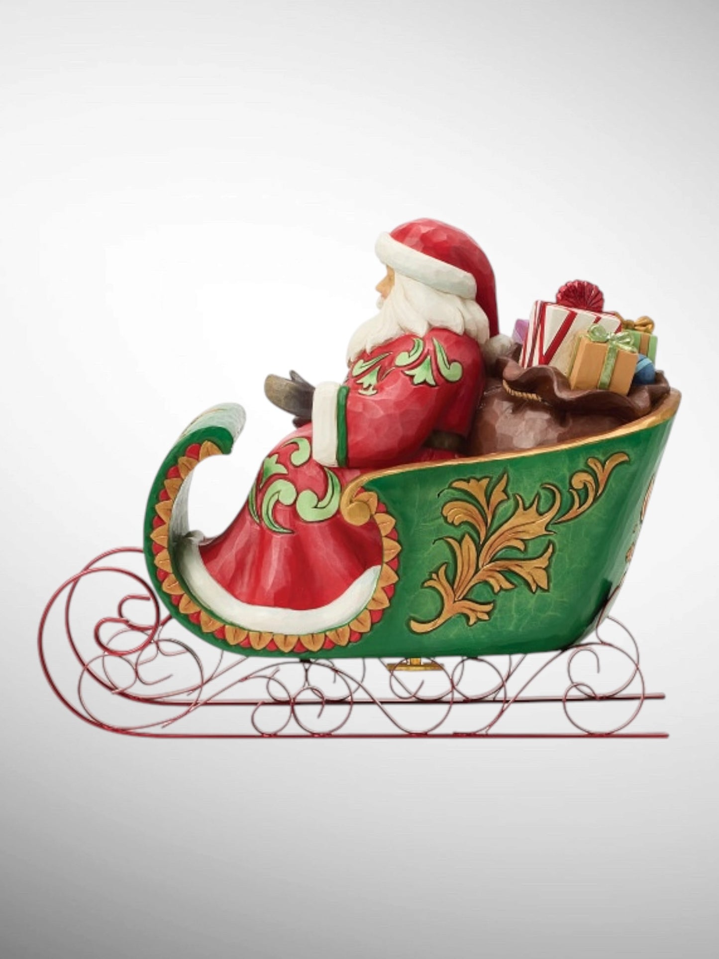 Jim Shore Heartwood Creek - Dashing Through The Snow Santa Musical Sleigh Christmas Figurine - PREORDER