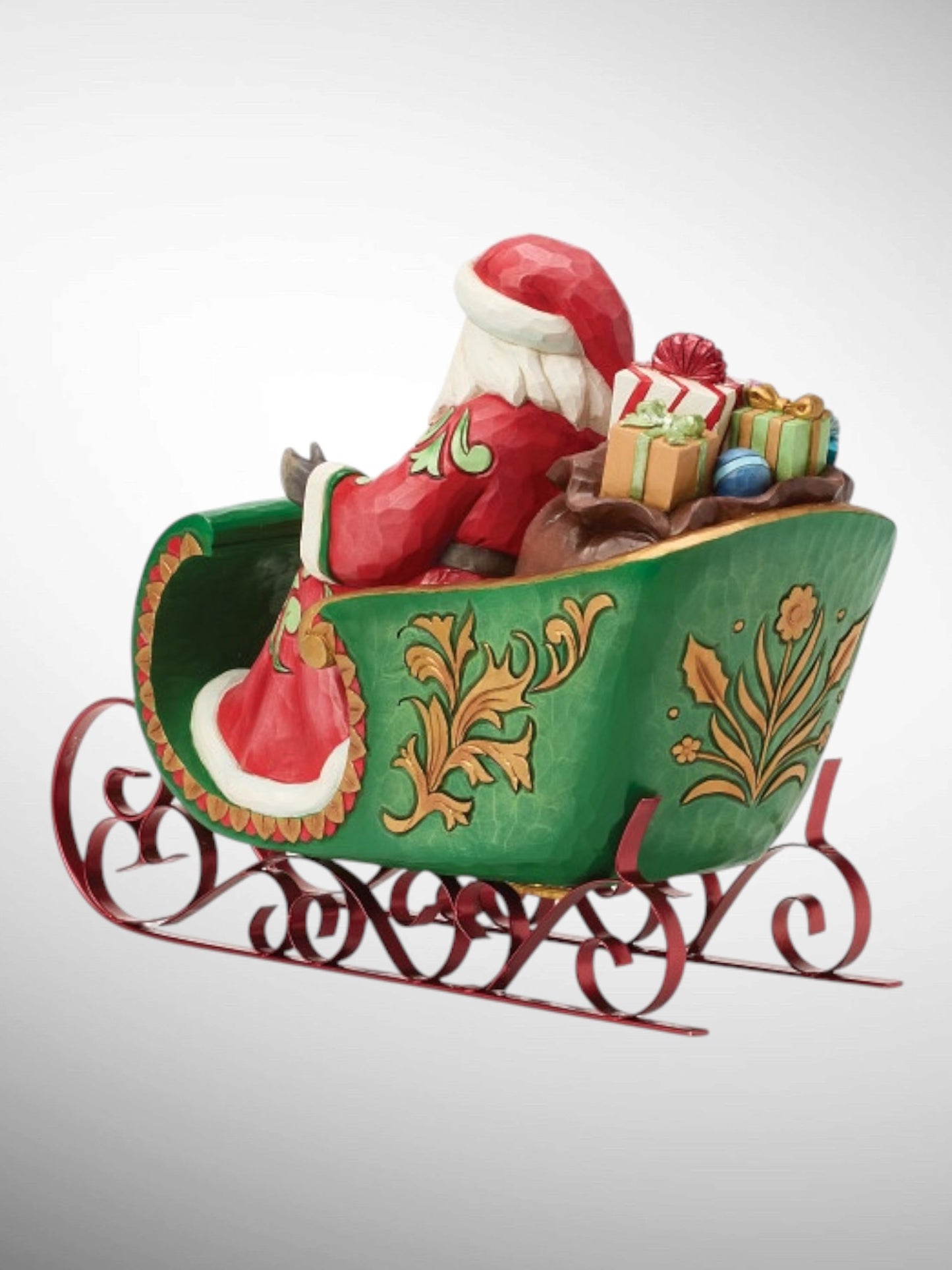 Jim Shore Heartwood Creek - Dashing Through The Snow Santa Musical Sleigh Christmas Figurine - PREORDER