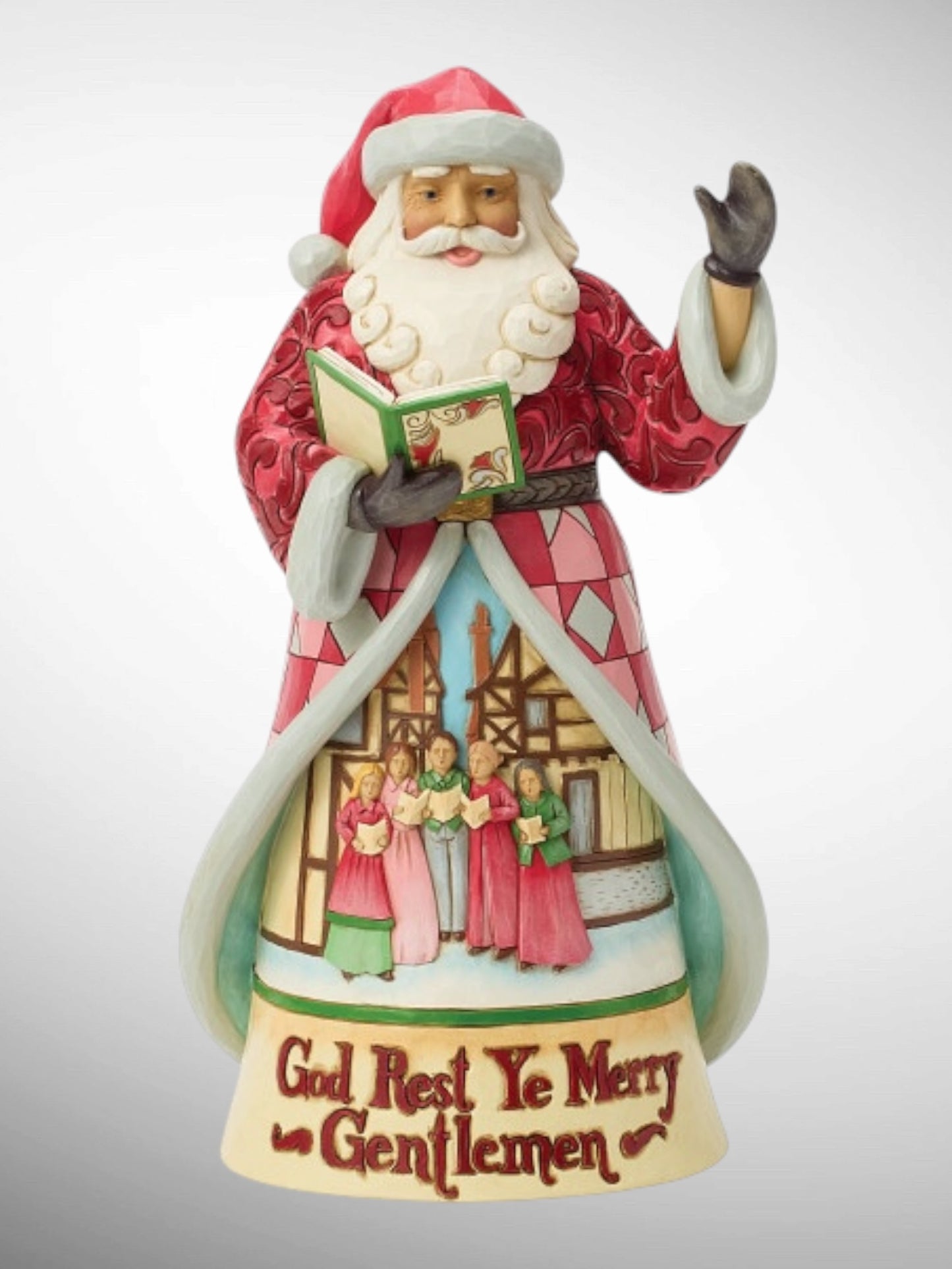Jim Shore Heartwood Creek - God Rest Ye Merry Gentlemen Song Santa Figurine - PREORDER