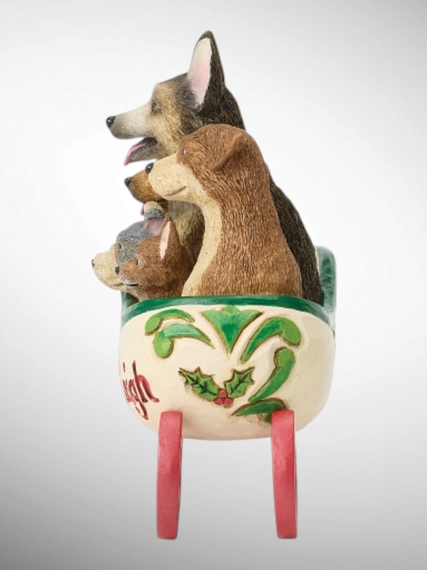 Jim Shore Heartwood Creek - A Tail-Wagging Christmas Santa's Rescue Sleigh Figurine - PREORDER
