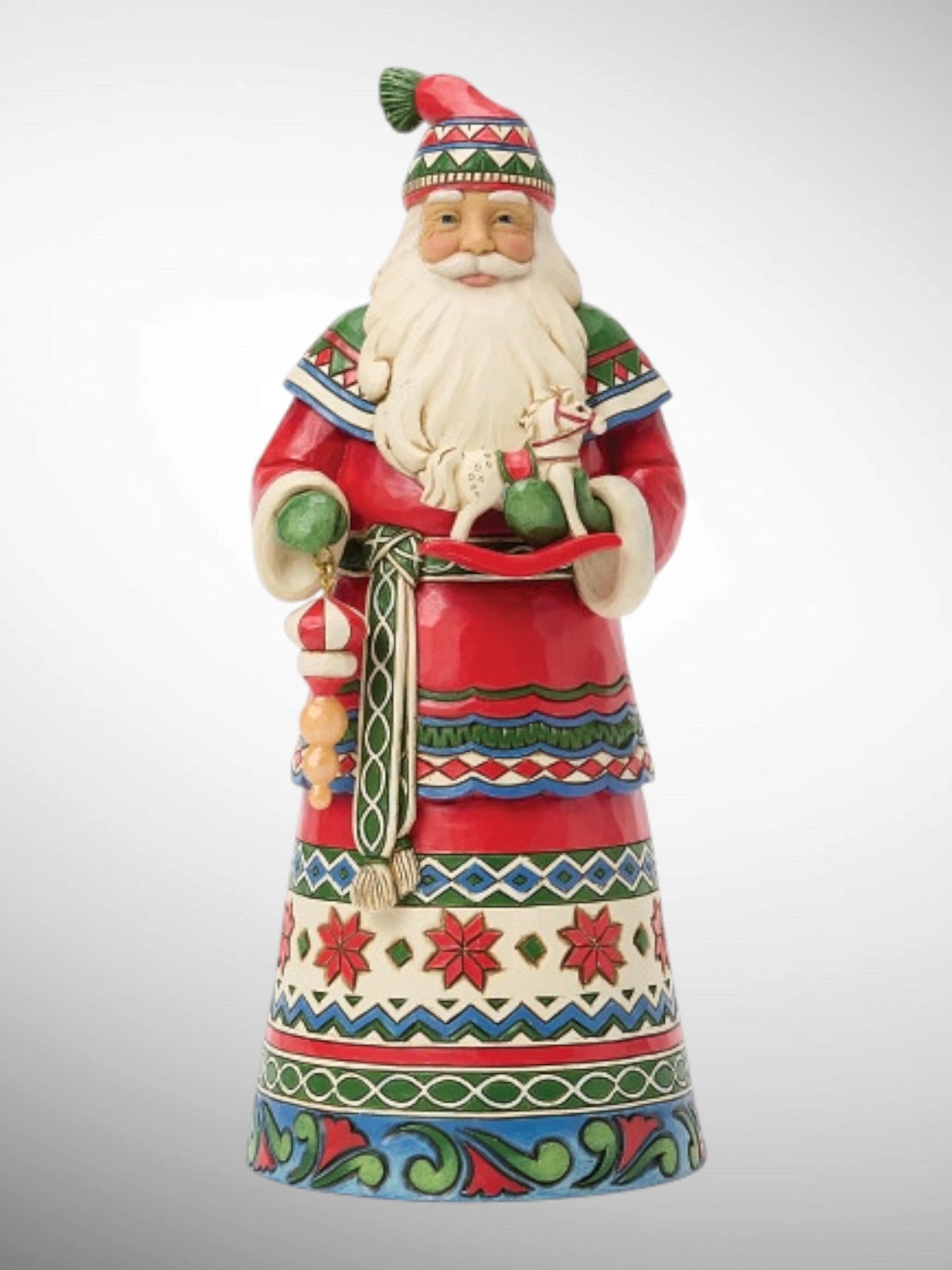 Jim Shore Heartwood Creek - Christmas in the Land of Snow Santa Laplander Horse Figurine - PREORDER