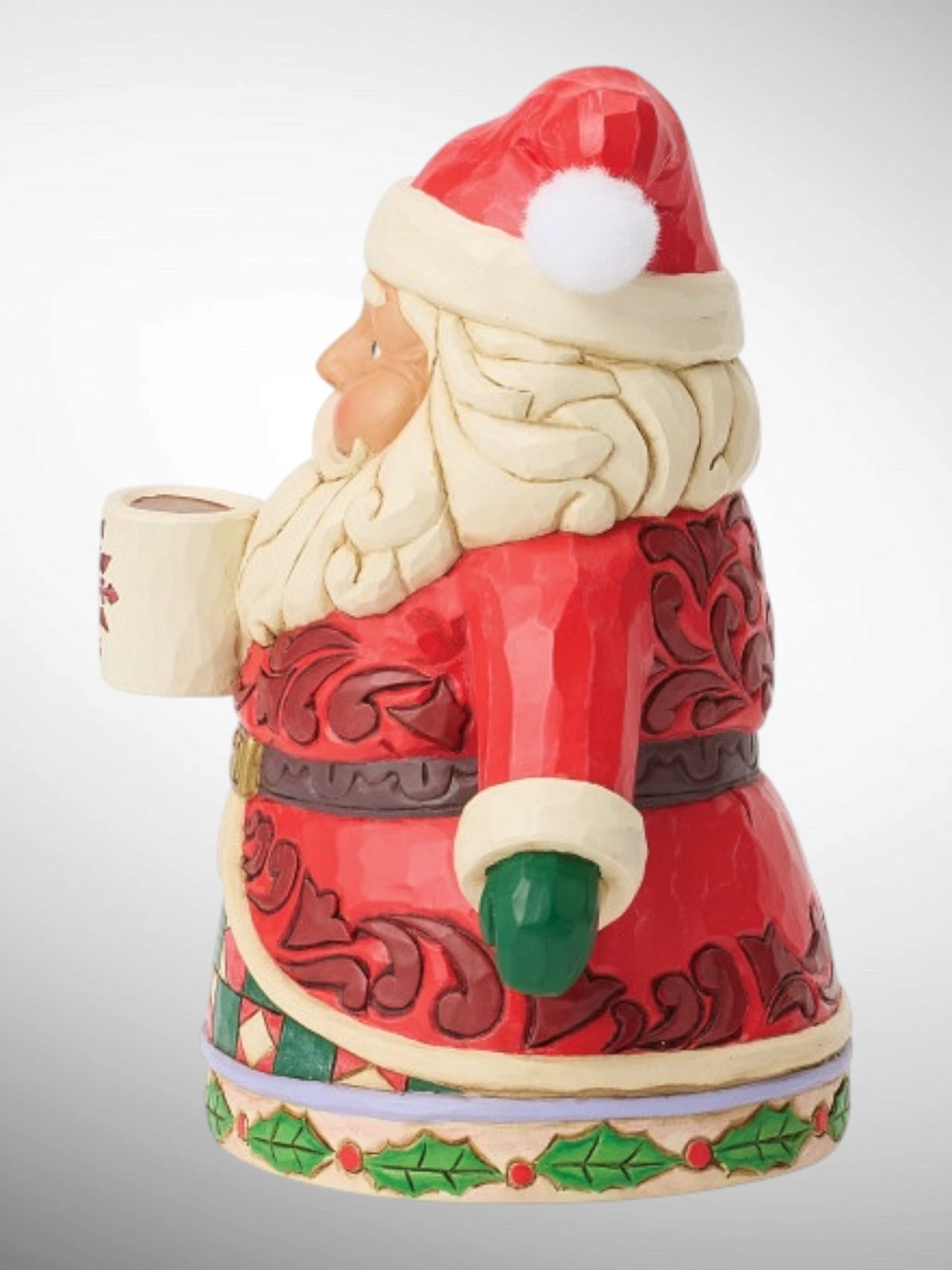 Jim Shore Heartwood Creek - Have A Cup of Cheer Santa Drinking Hot Cocoa Christmas Figurine - PREORDER