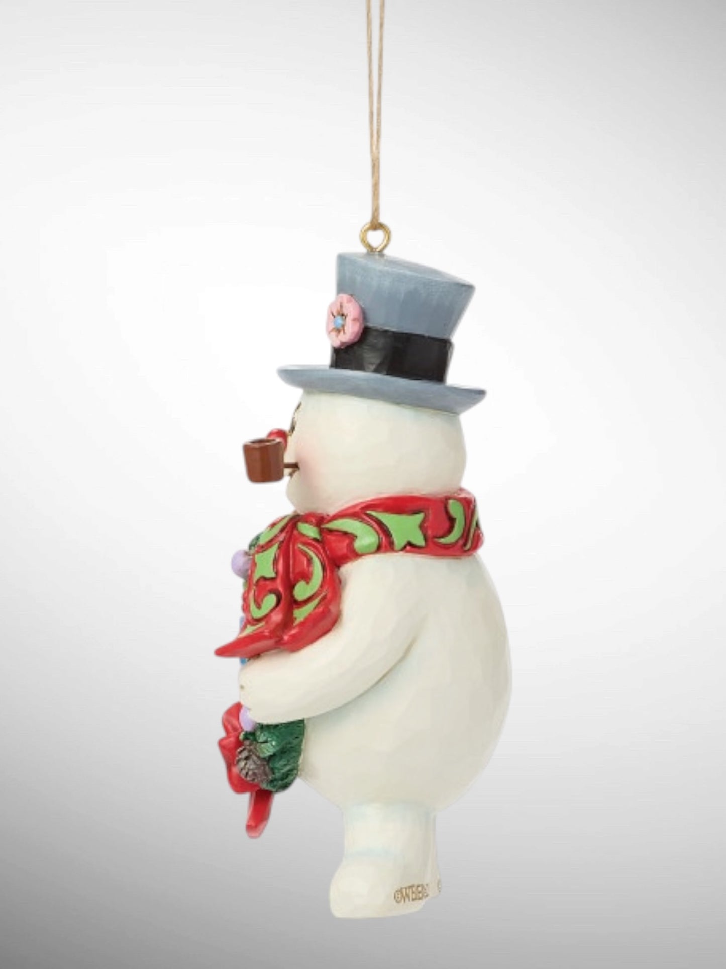 Jim Shore Frosty the Snowman - Frosty with Dated Wreath 2026 Hanging Ornament