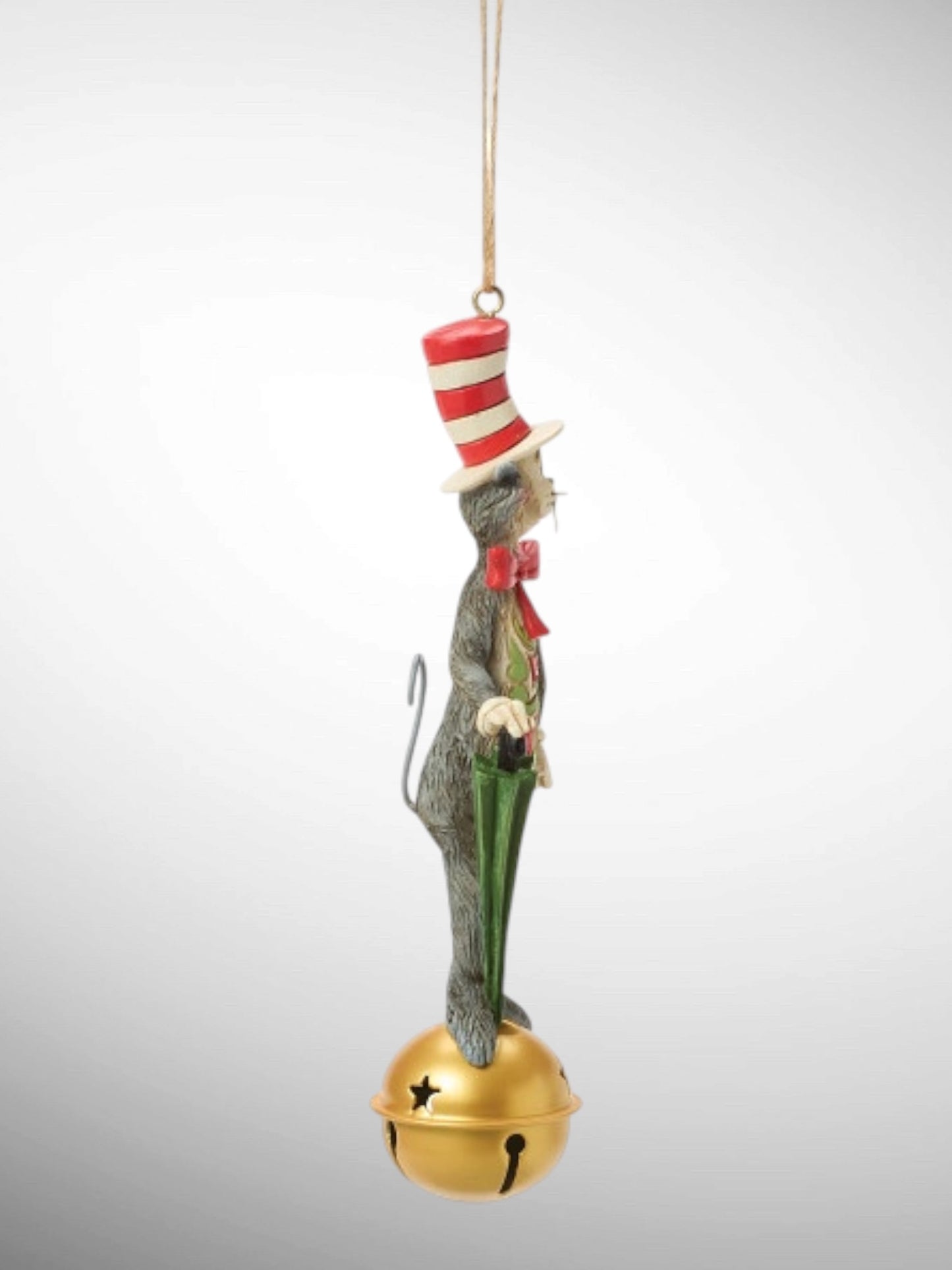 Jim Shore Dr. Seuss - Cat in the Hat on Jingle Bell Hanging Ornament
