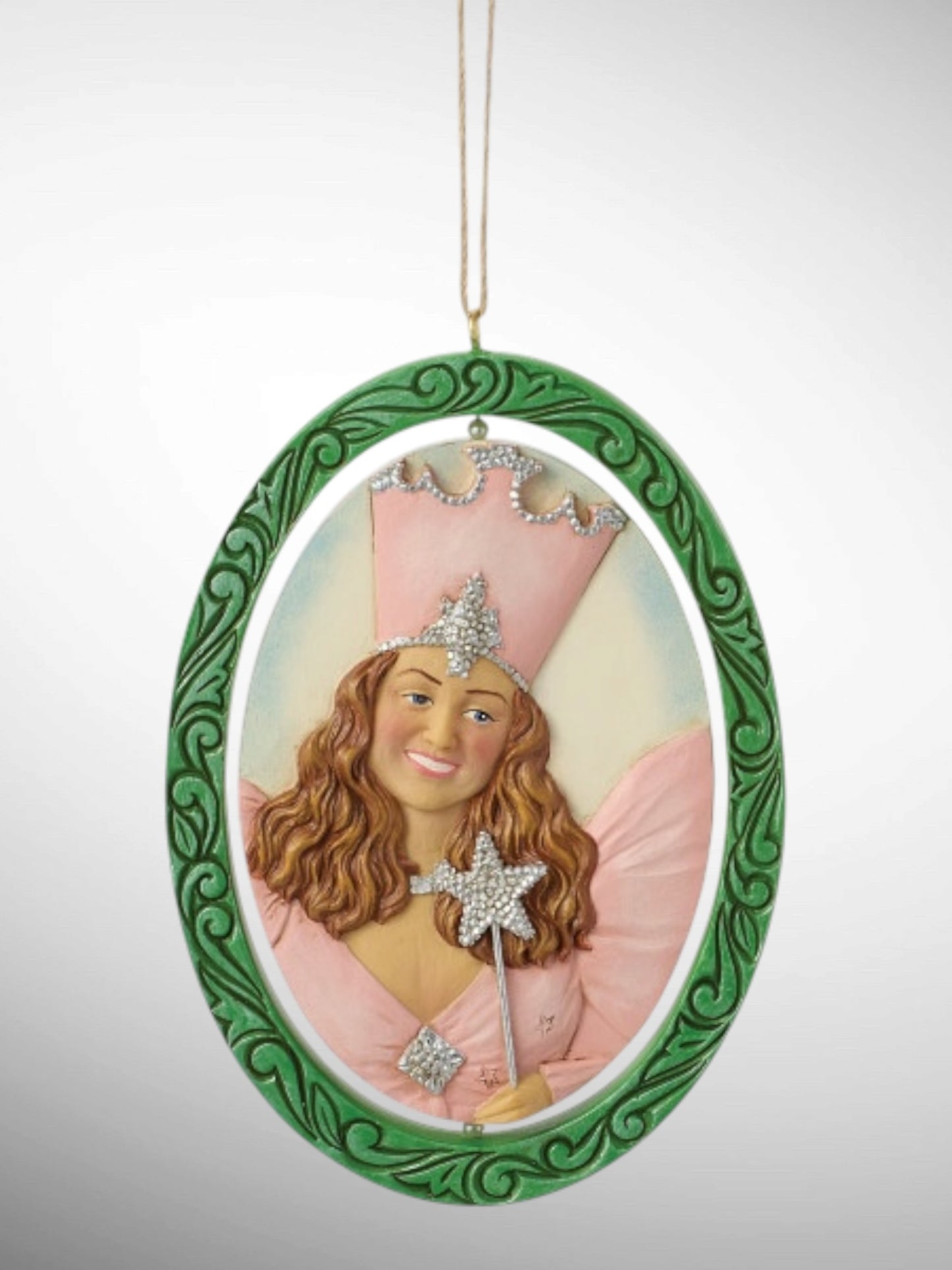 Jim Shore Wizard of Oz - Rotating Glenda and Wicked Witch Hanging Ornament