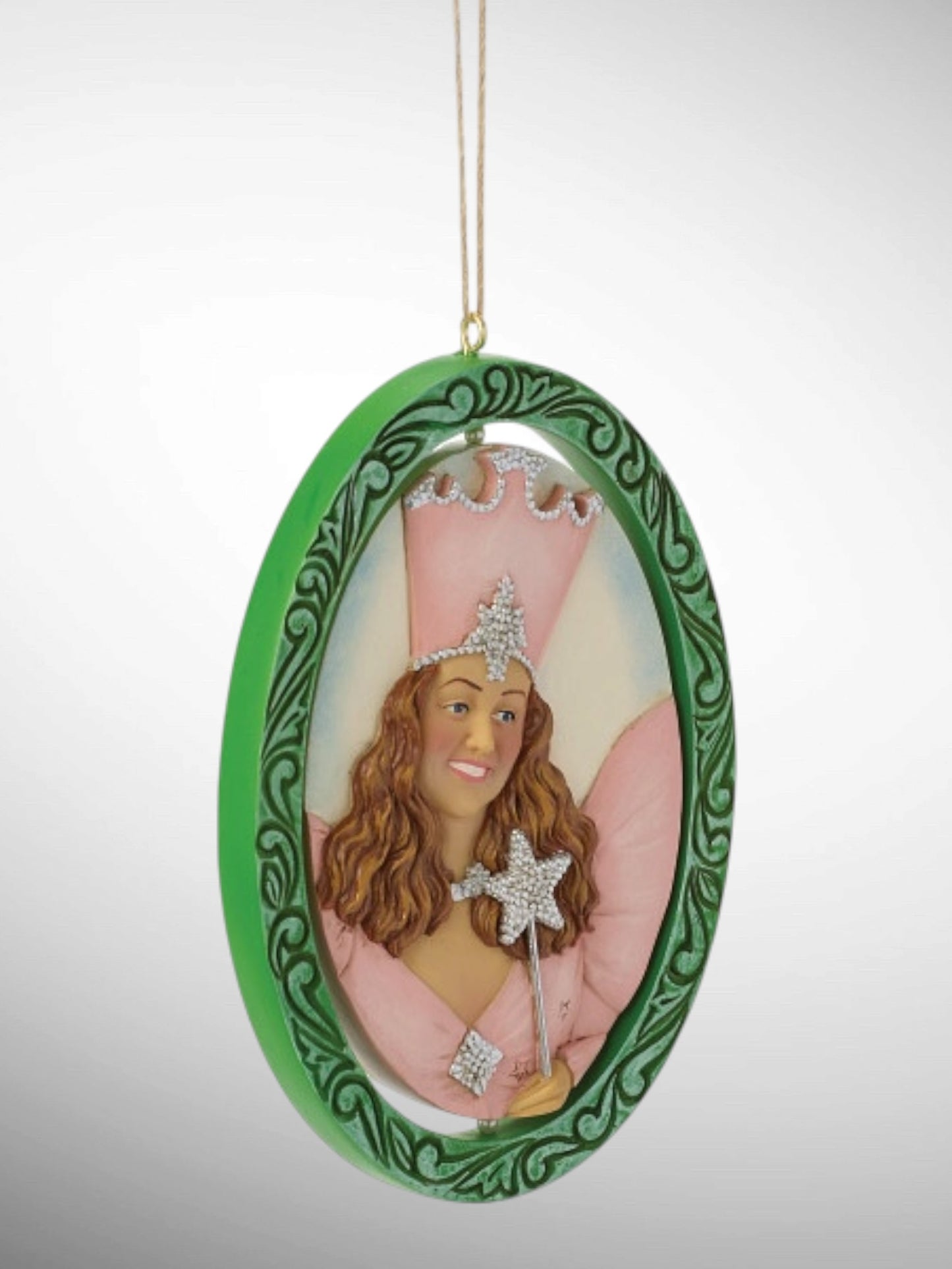 Jim Shore Wizard of Oz - Rotating Glenda and Wicked Witch Hanging Ornament
