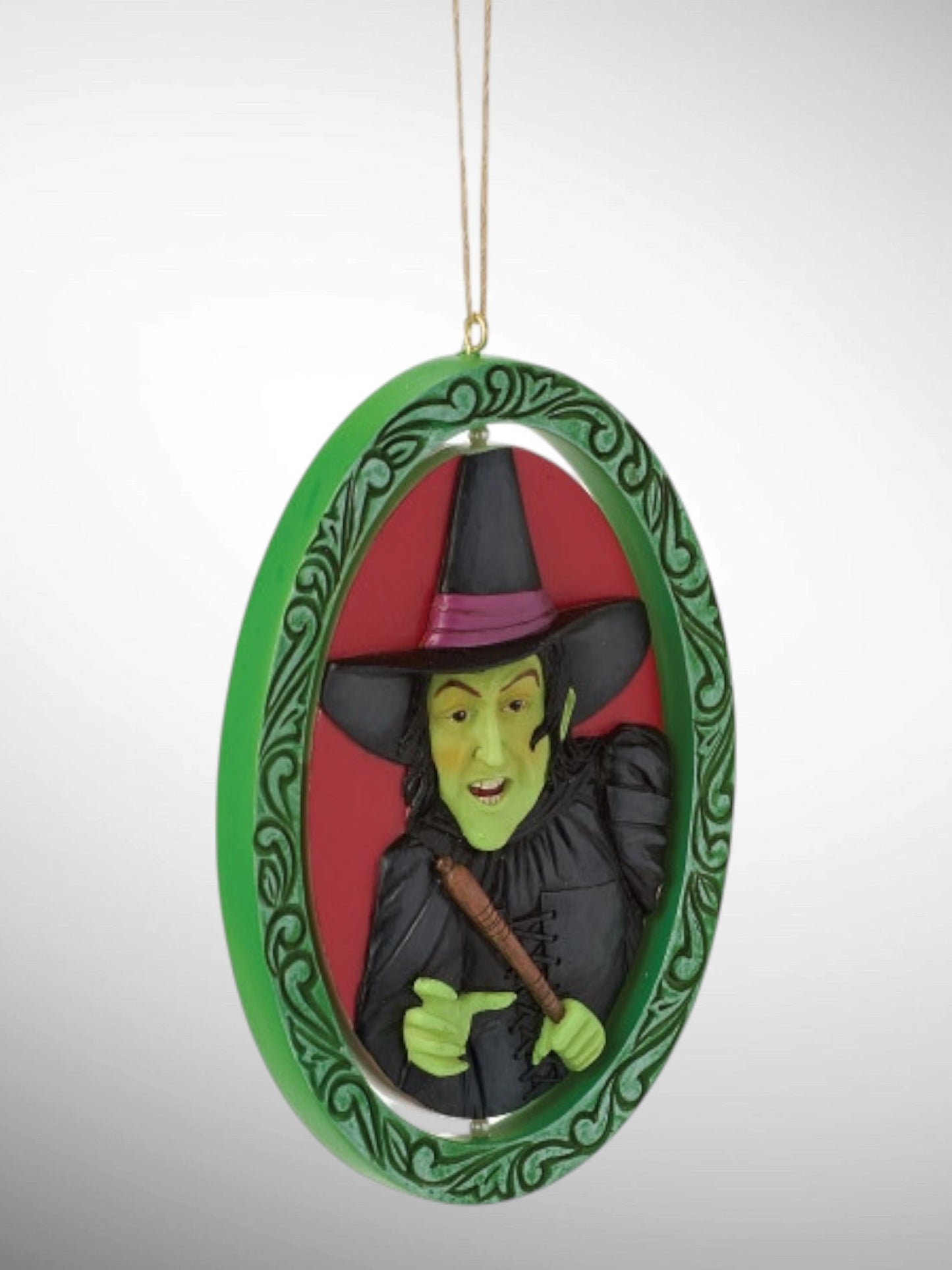 Jim Shore Wizard of Oz - Rotating Glenda and Wicked Witch Hanging Ornament