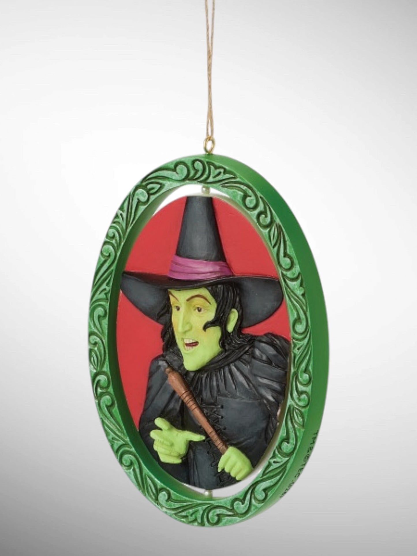 Jim Shore Wizard of Oz - Rotating Glenda and Wicked Witch Hanging Ornament