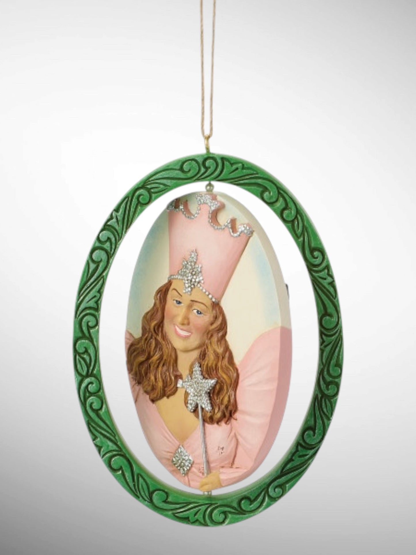 Jim Shore Wizard of Oz - Rotating Glenda and Wicked Witch Hanging Ornament