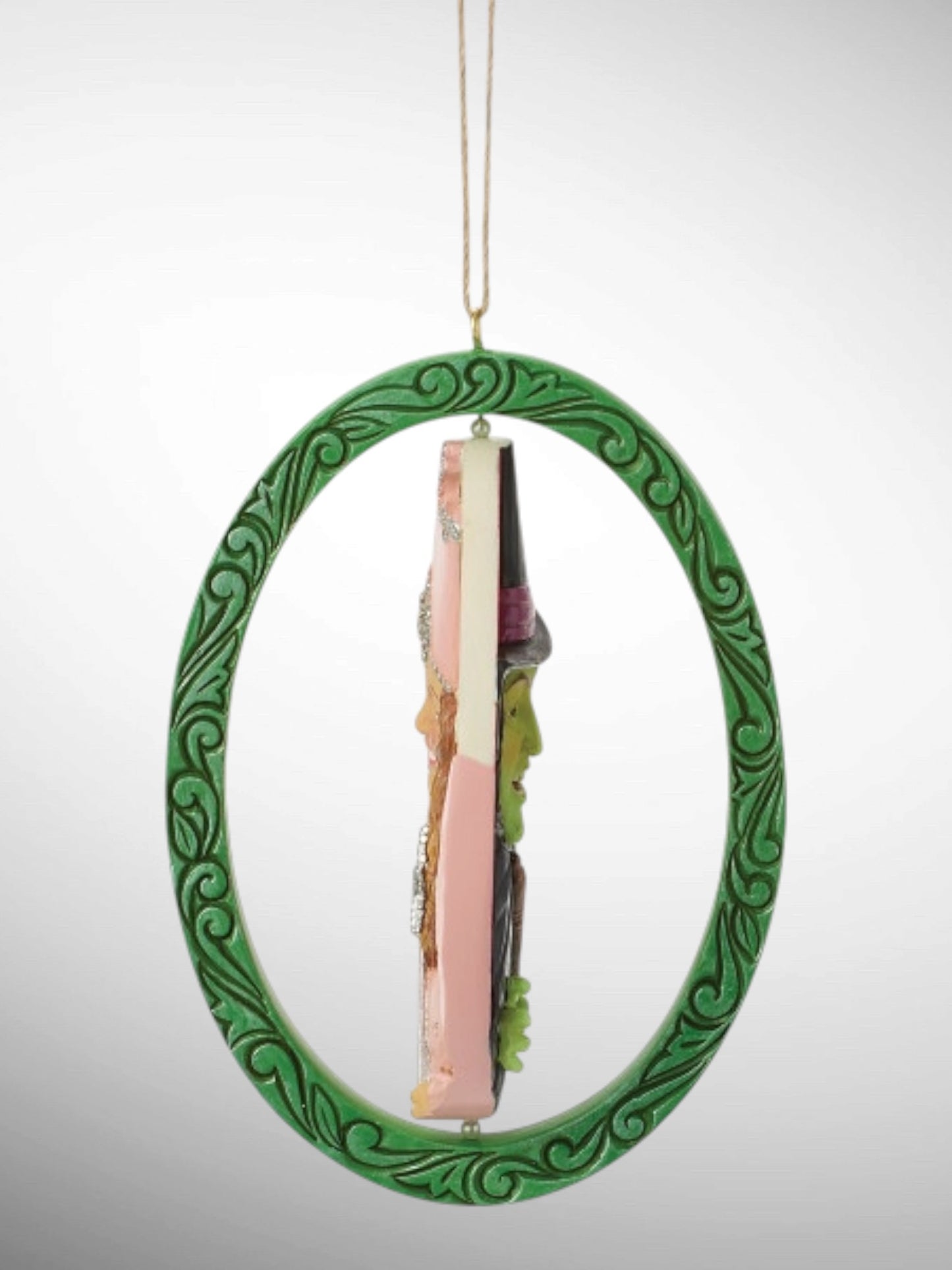 Jim Shore Wizard of Oz - Rotating Glenda and Wicked Witch Hanging Ornament