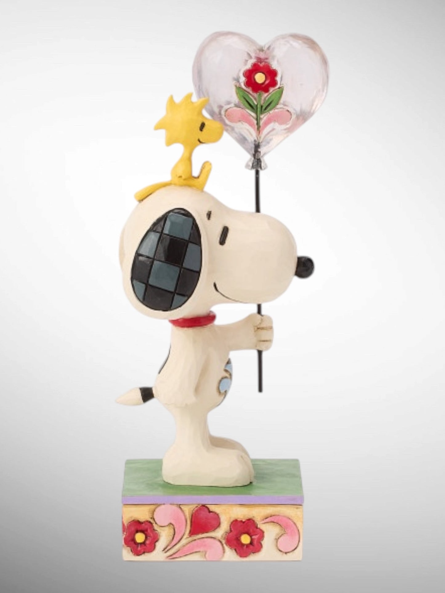 Jim Shore Peanuts - You Make My Heart Float Snoopy Woodstock Love Balloon Figurine - PREORDER