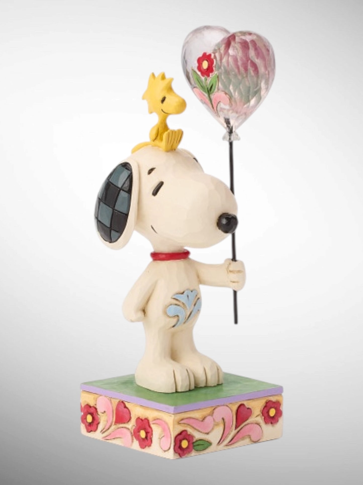 Jim Shore Peanuts - You Make My Heart Float Snoopy Woodstock Love Balloon Figurine - PREORDER