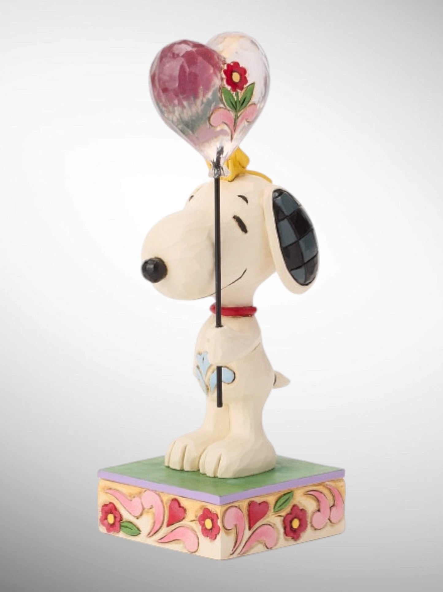 Jim Shore Peanuts - You Make My Heart Float Snoopy Woodstock Love Balloon Figurine - PREORDER