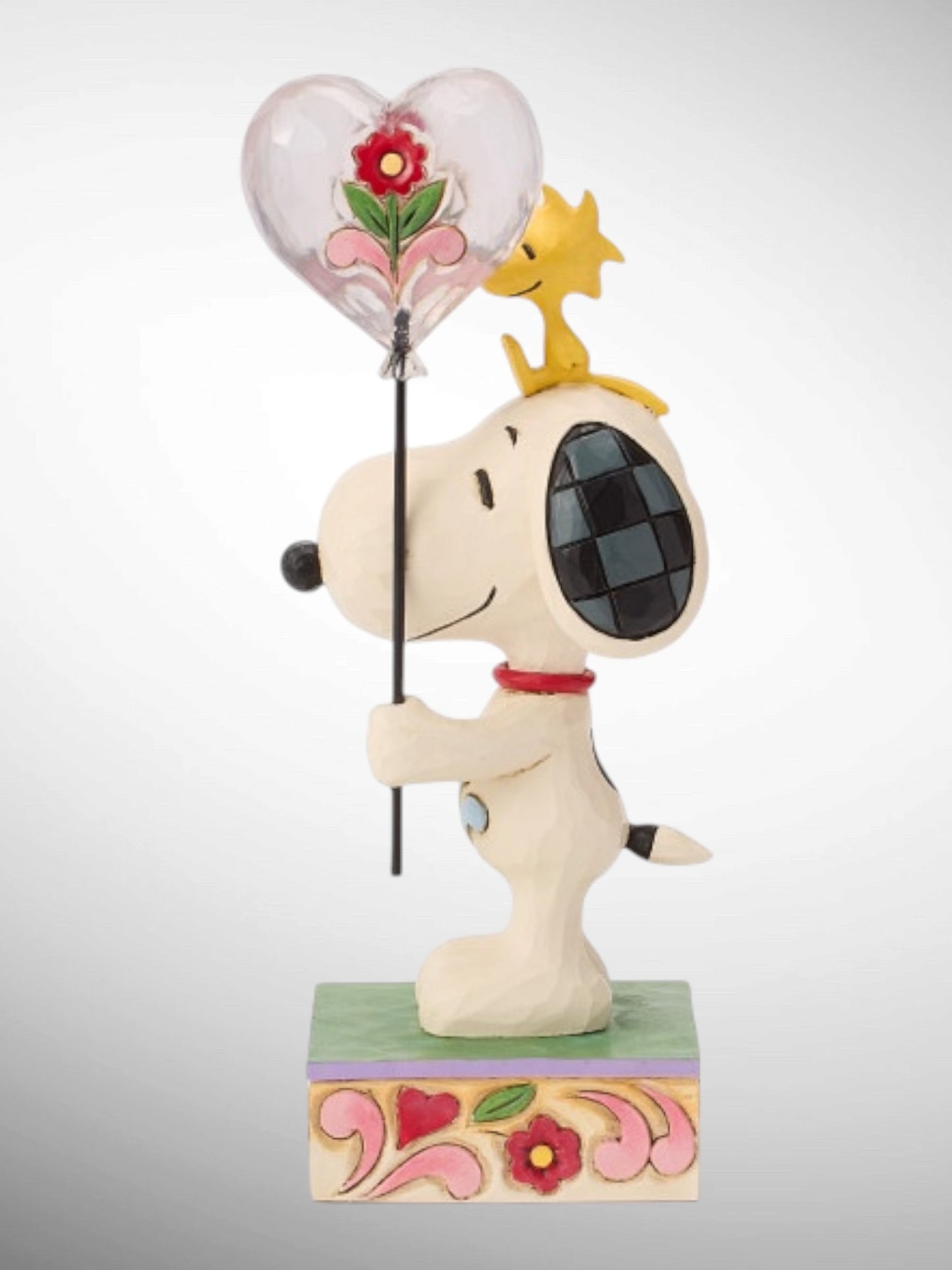 Jim Shore Peanuts - You Make My Heart Float Snoopy Woodstock Love Balloon Figurine - PREORDER