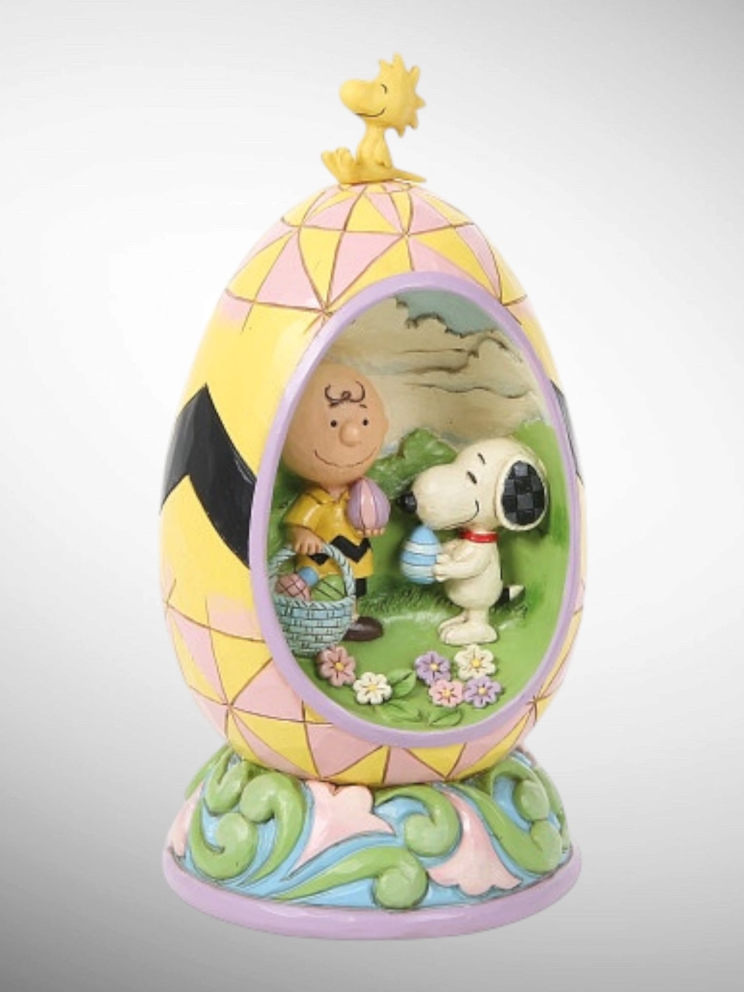 Jim Shore Peanuts - You're A Good Egg, Charlie Brown Snoopy Woodstock Easter Figurine - PREORDER