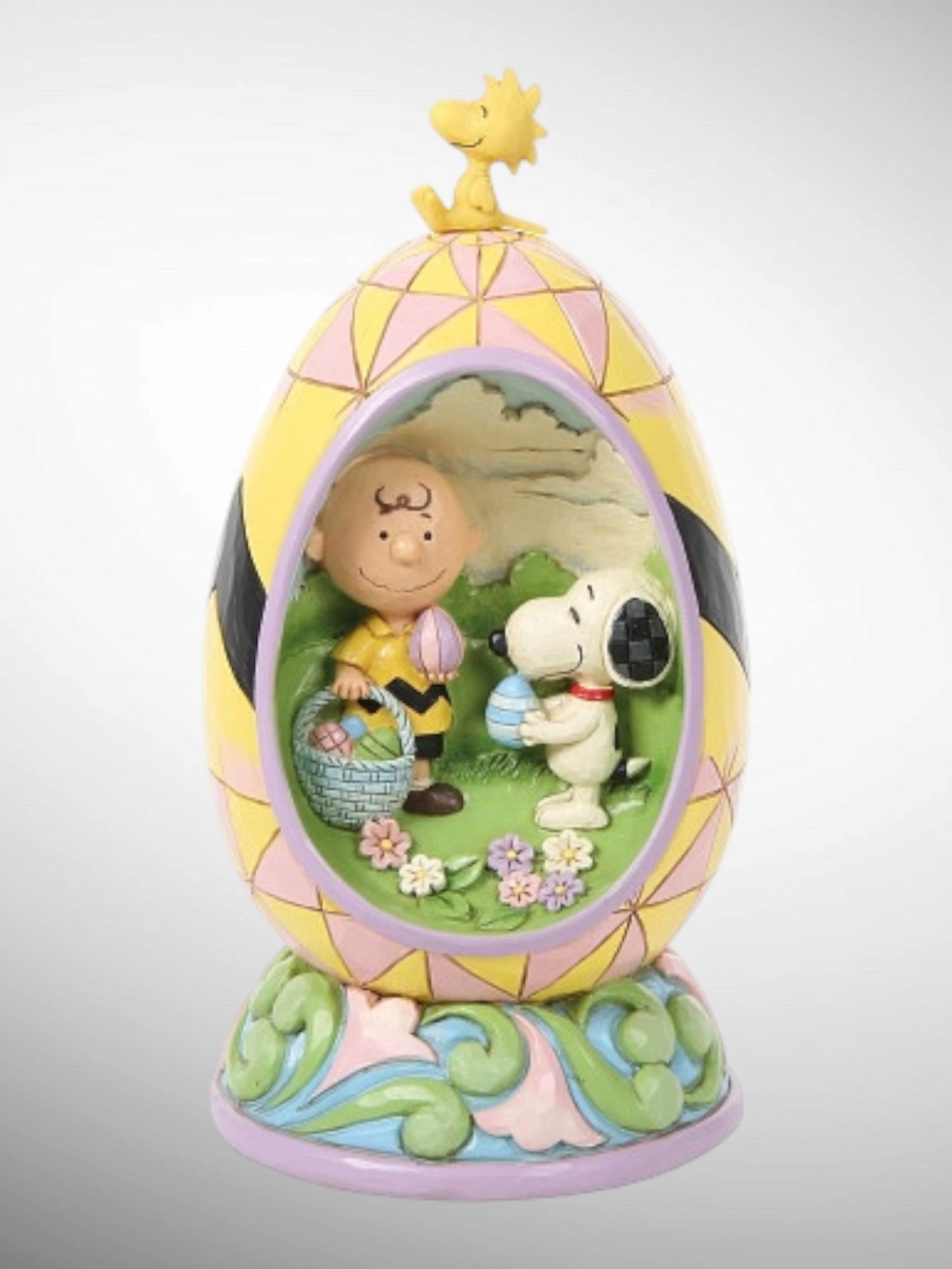 Jim Shore Peanuts - You're A Good Egg, Charlie Brown Snoopy Woodstock Easter Figurine - PREORDER