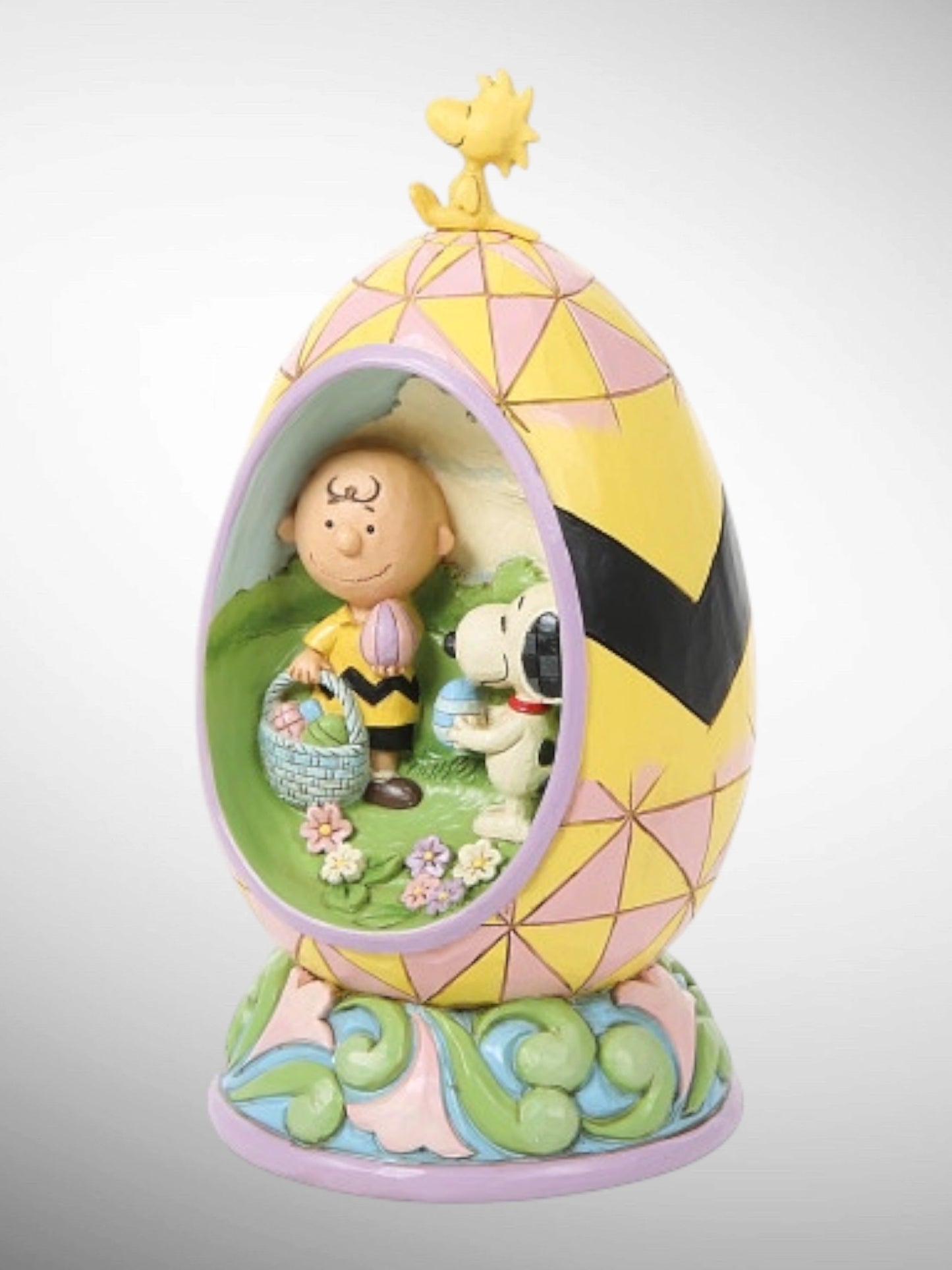 Jim Shore Peanuts - You're A Good Egg, Charlie Brown Snoopy Woodstock Easter Figurine - PREORDER