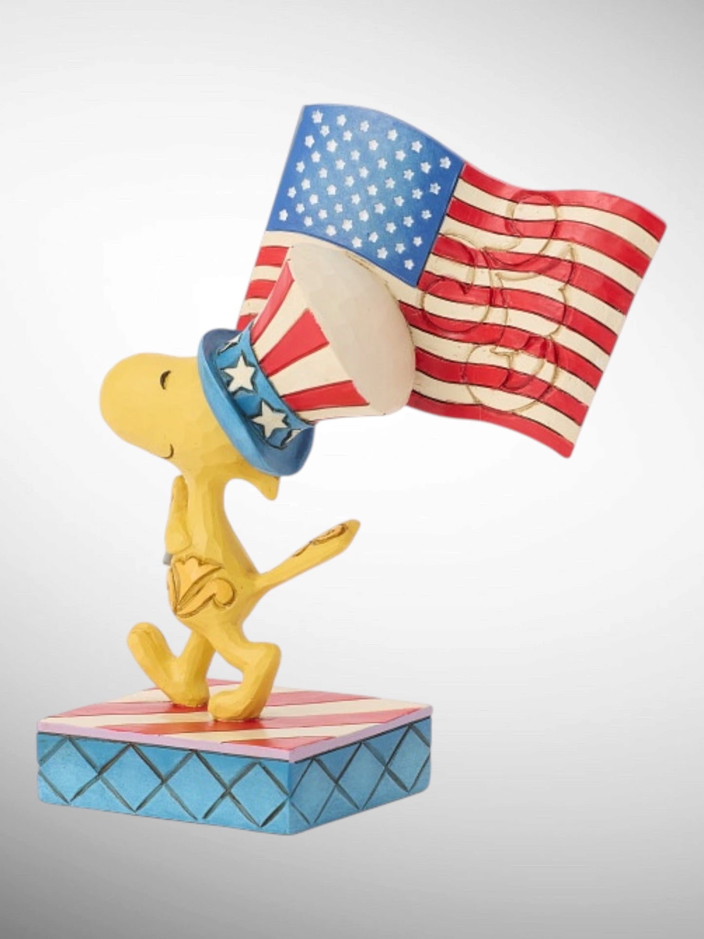 Jim Shore Peanuts - Sweet Liberty Woodstock Patriotic Flag Figurine - PREORDER
