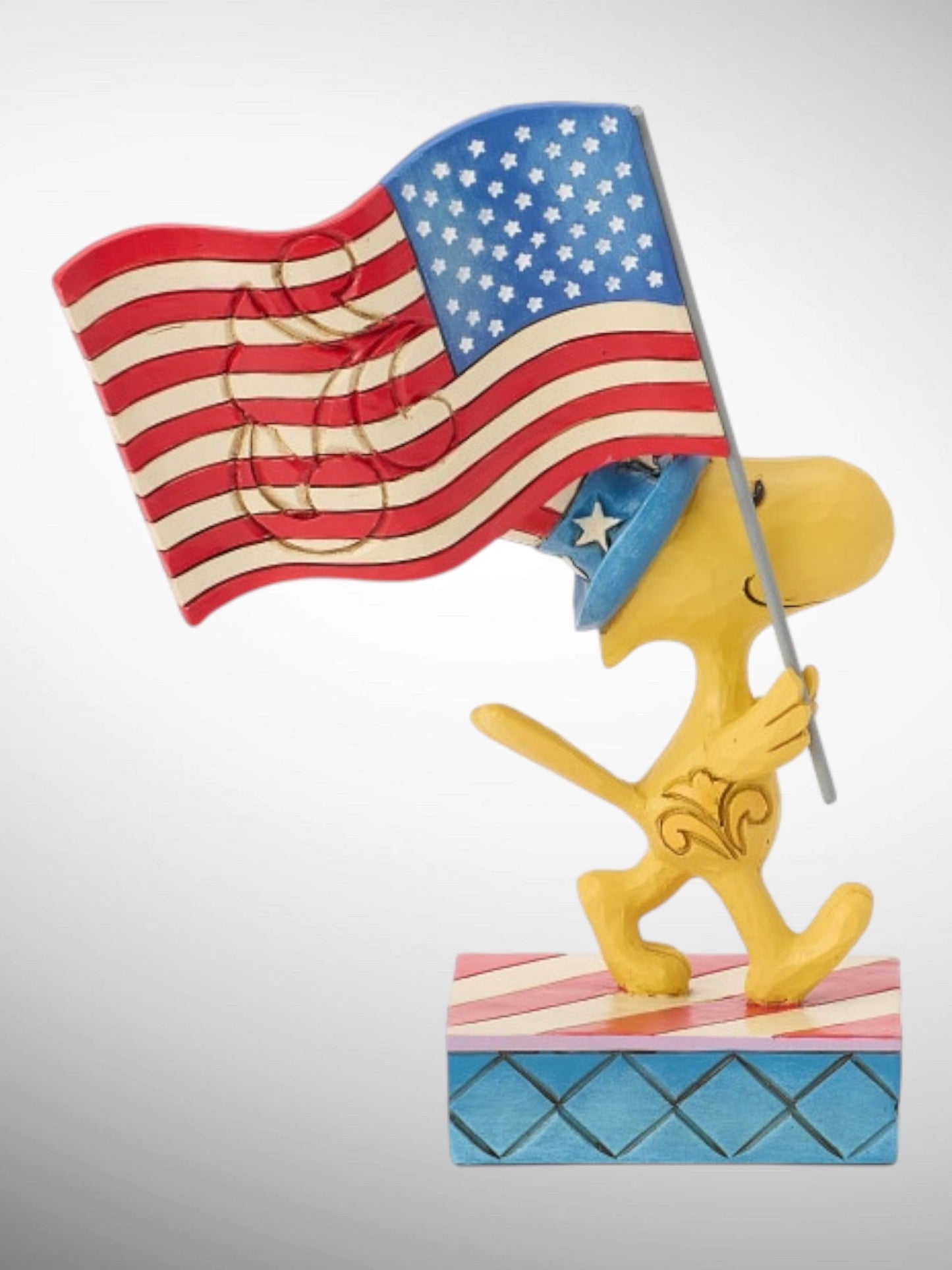 Jim Shore Peanuts - Sweet Liberty Woodstock Patriotic Flag Figurine - PREORDER