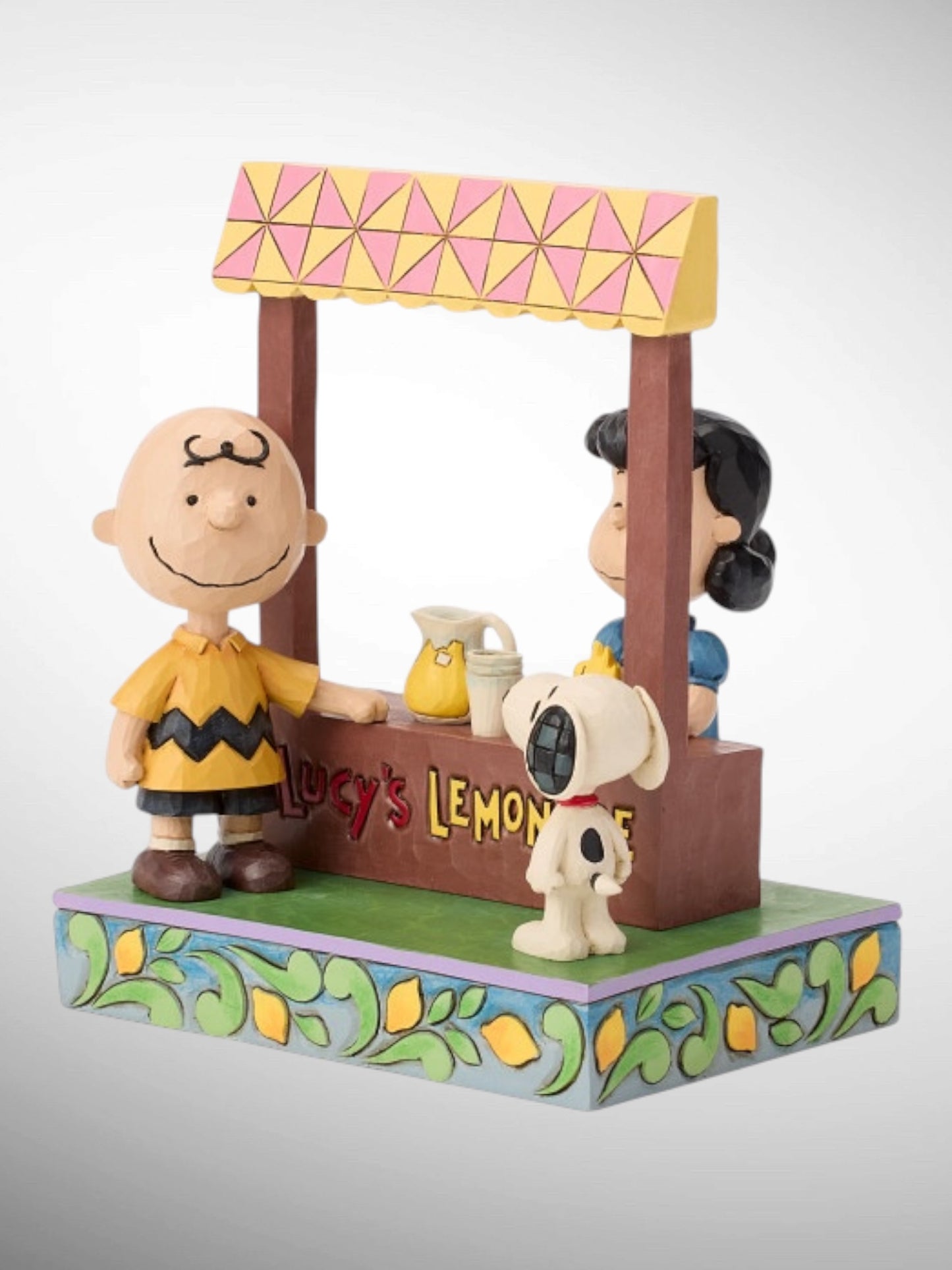 Jim Shore Peanuts - Lucy's Lemonde Snoopy Charlie Brown Woodstock Figurine - PREORDER
