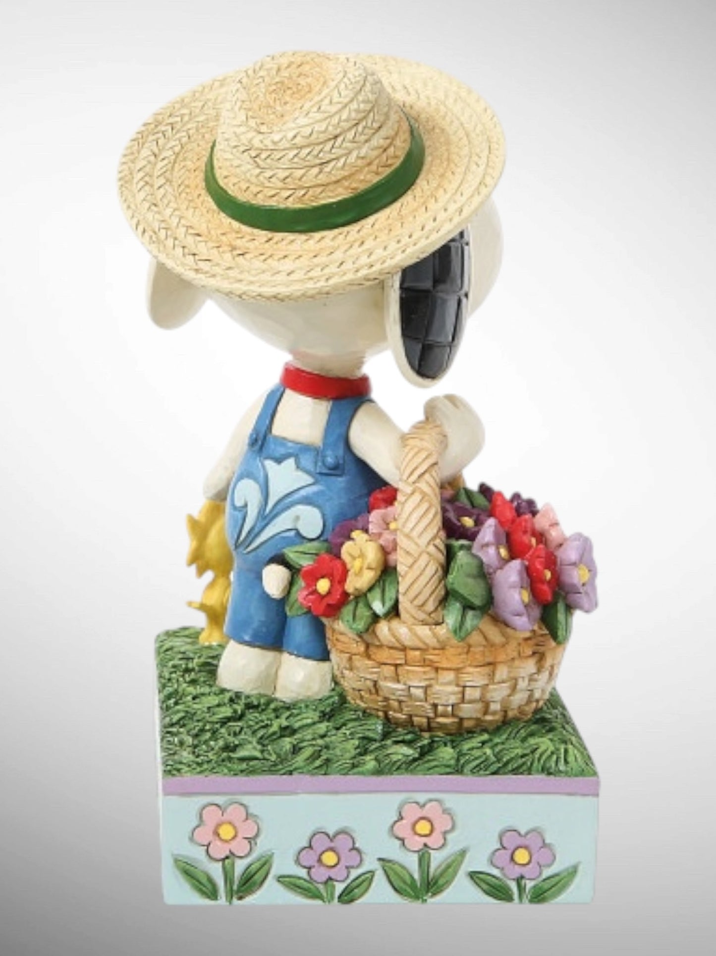 Jim Shore Peanuts - Petals of Joy Snoopy Woodstock Flower Basket Figurine - PREORDER