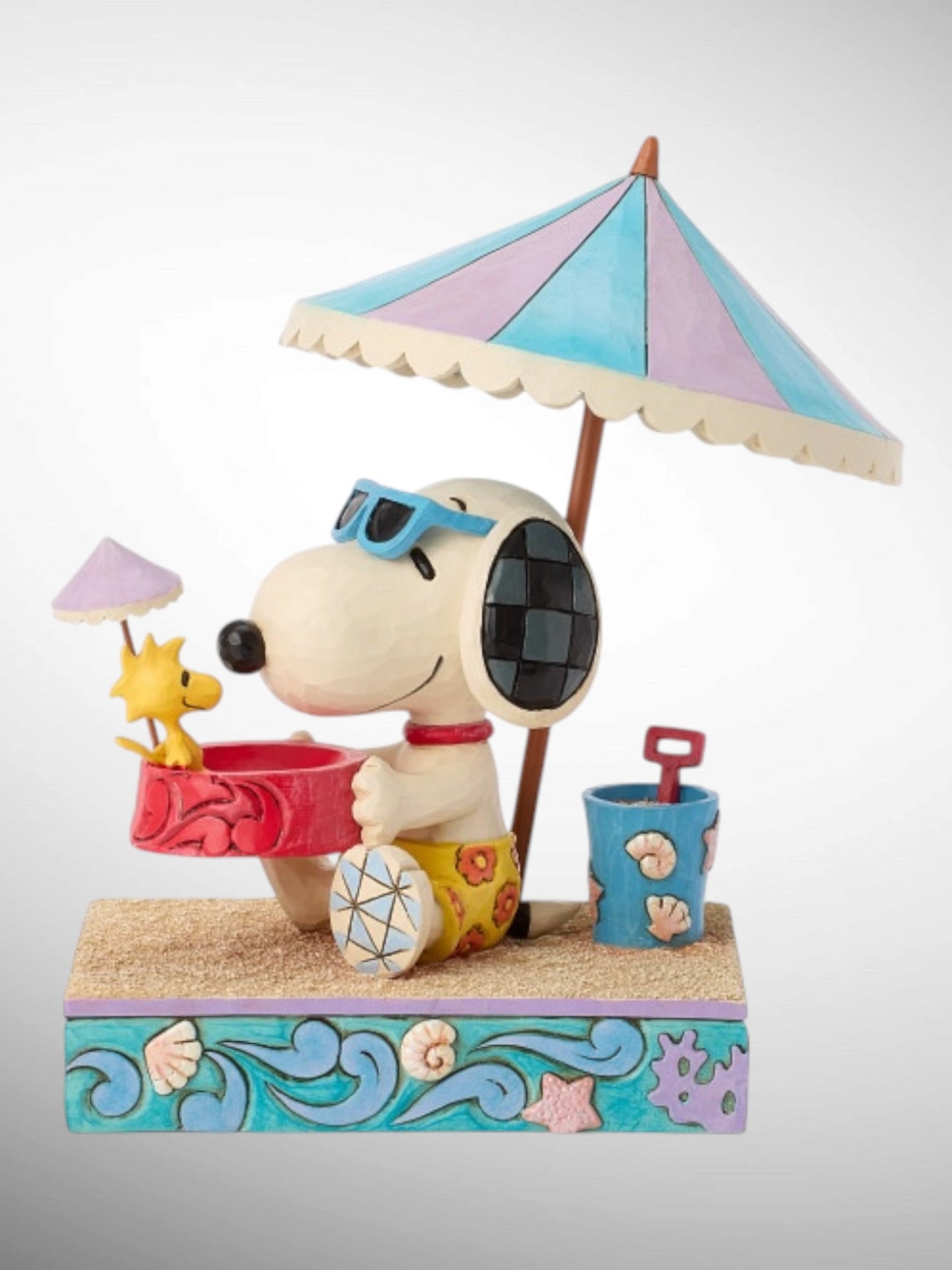 Jim Shore Peanuts - Sandy Toes and a Sunkissed Nose Snoopy Woodstock Beach Figurine - PREORDER