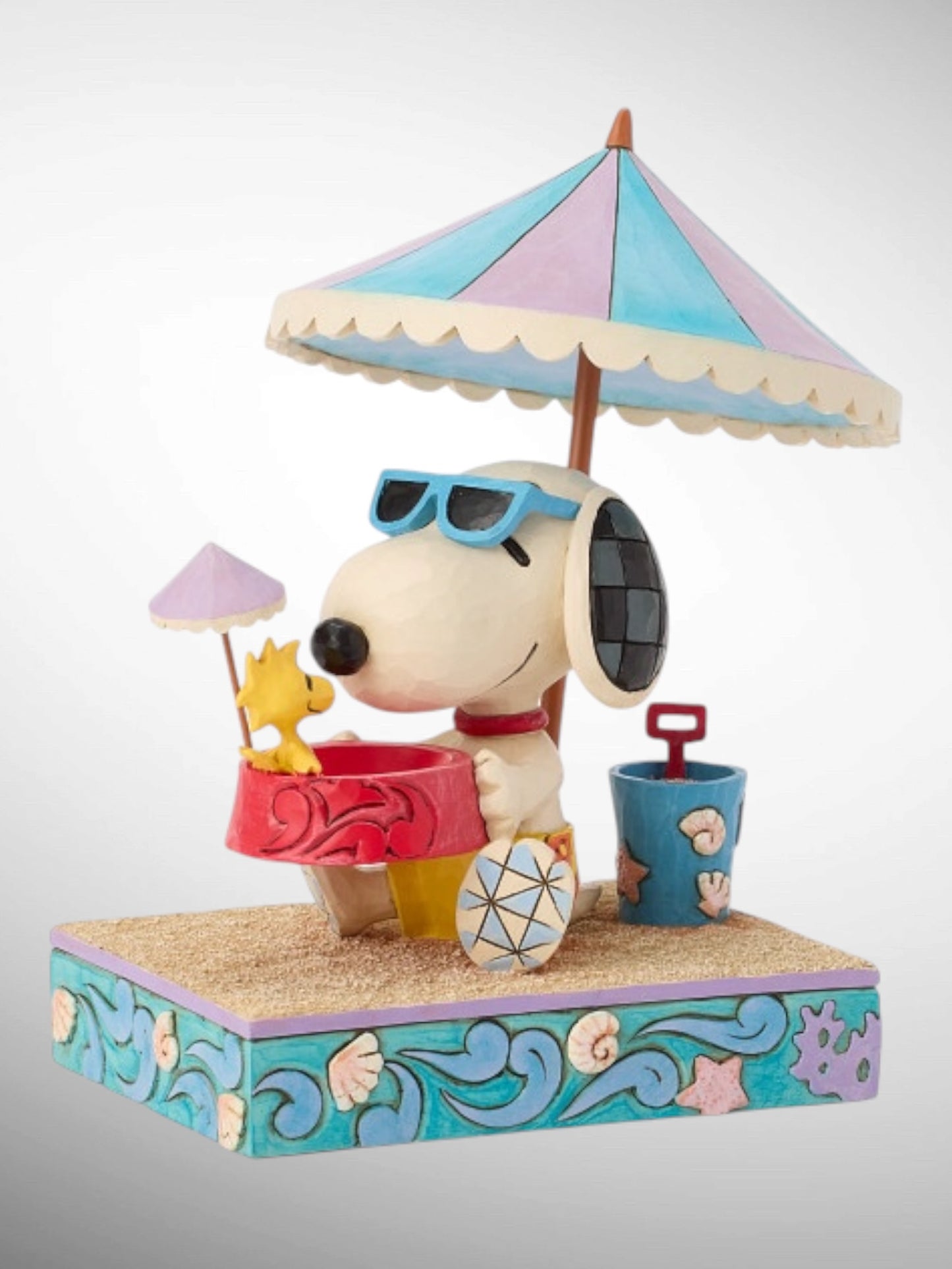 Jim Shore Peanuts - Sandy Toes and a Sunkissed Nose Snoopy Woodstock Beach Figurine - PREORDER