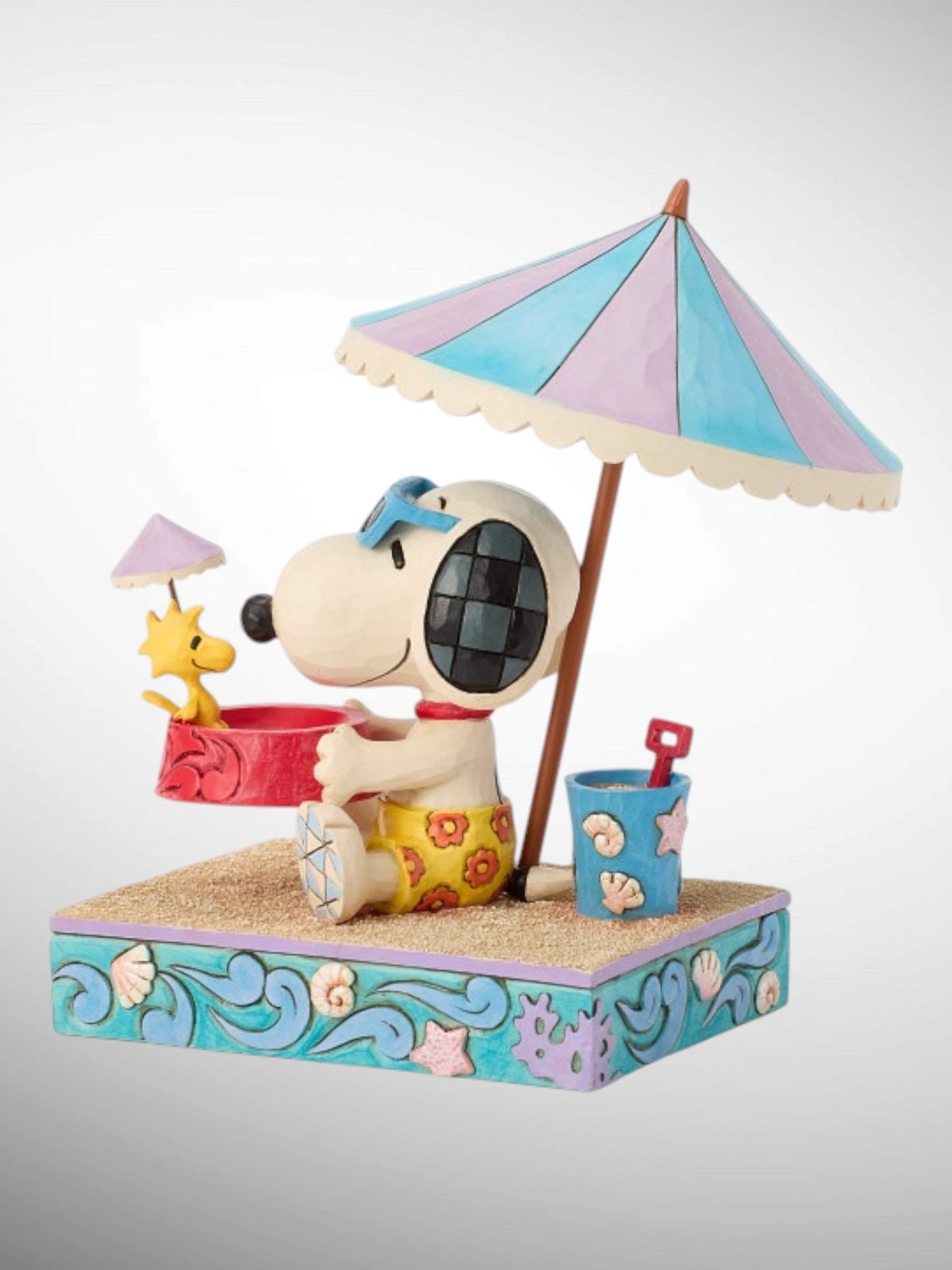 Jim Shore Peanuts - Sandy Toes and a Sunkissed Nose Snoopy Woodstock Beach Figurine - PREORDER