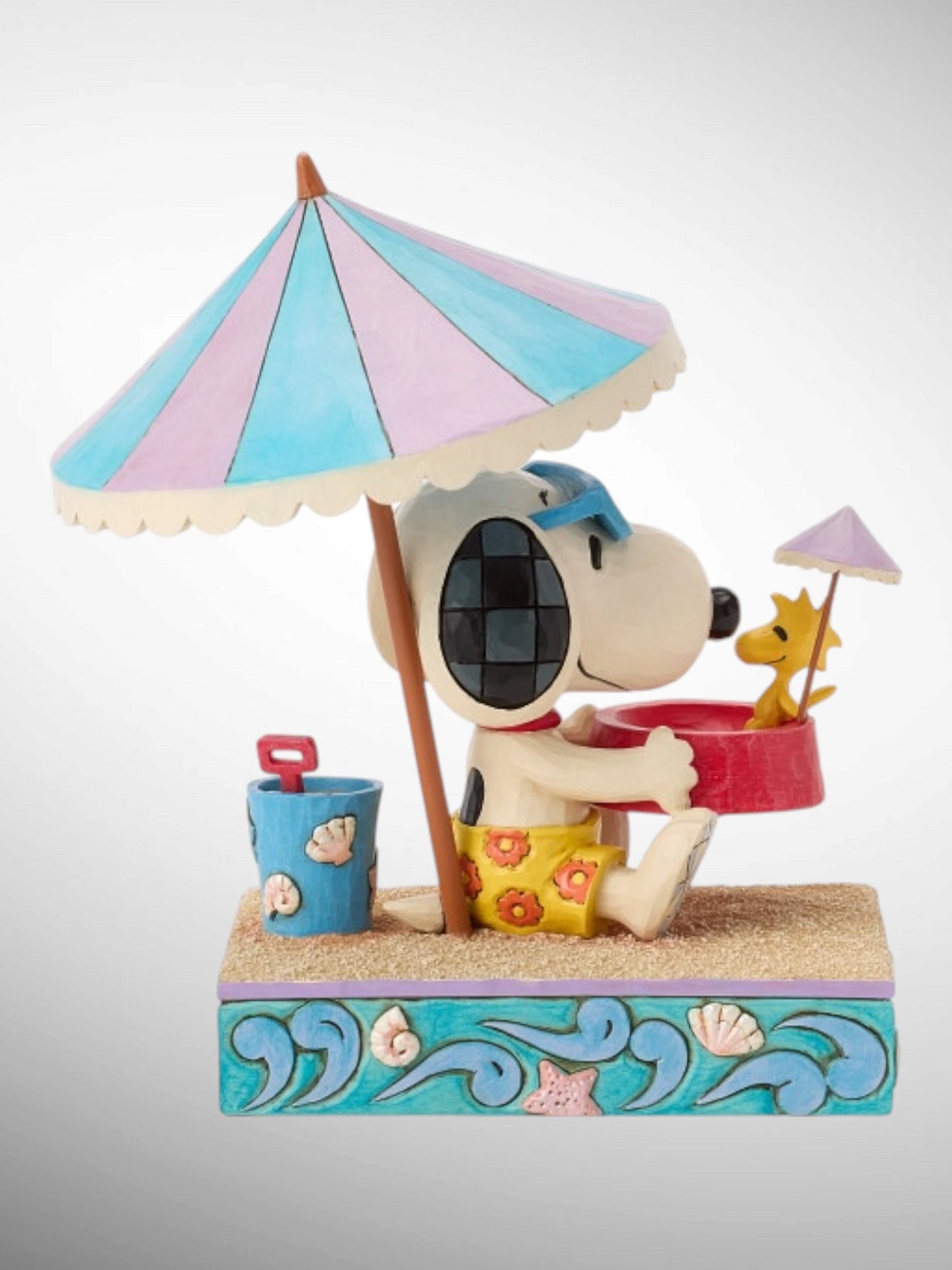 Jim Shore Peanuts - Sandy Toes and a Sunkissed Nose Snoopy Woodstock Beach Figurine - PREORDER