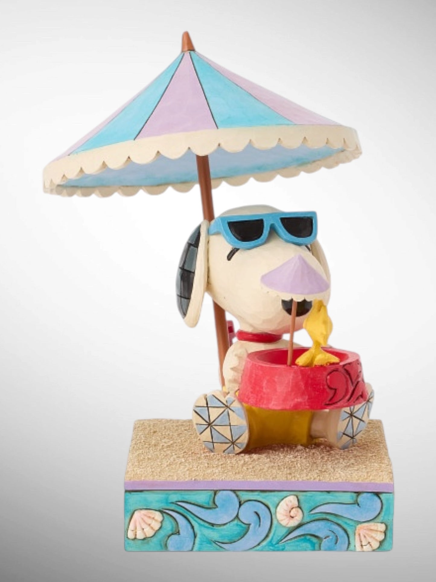 Jim Shore Peanuts - Sandy Toes and a Sunkissed Nose Snoopy Woodstock Beach Figurine - PREORDER