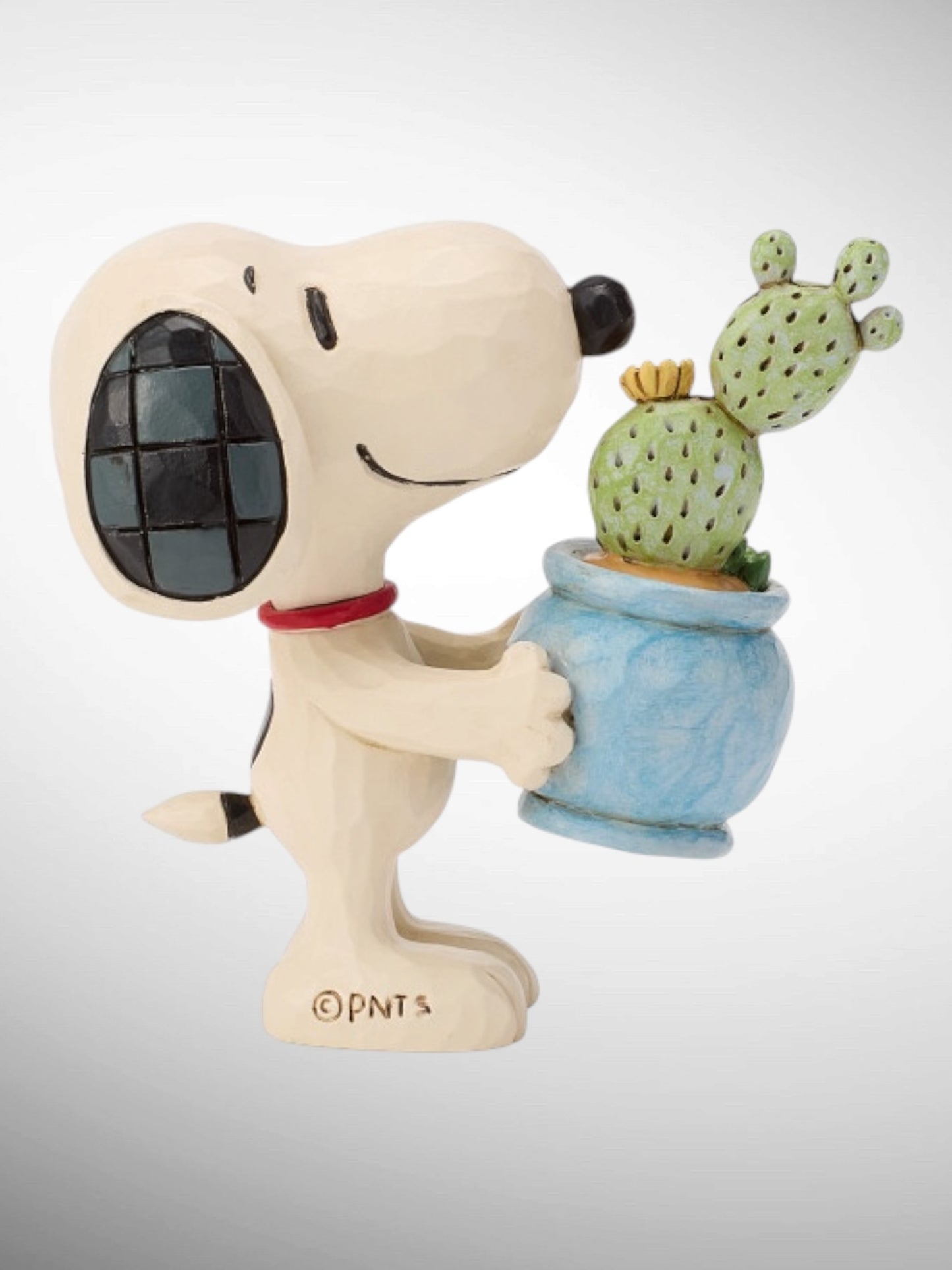 Jim Shore Peanuts - Snoopy with Cactus Plant mini Figurine - PREORDER