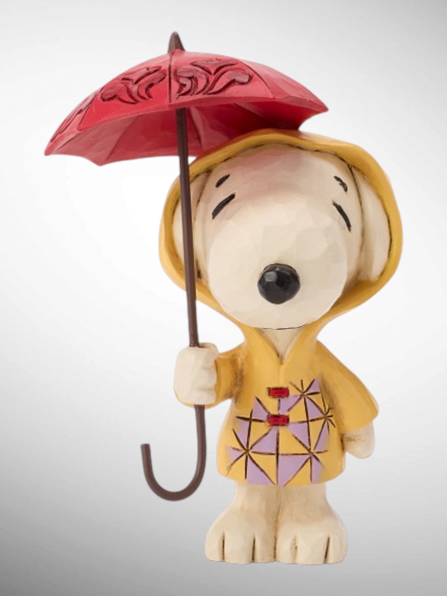 Jim Shore Peanuts - Snoopy in Raincoat mini Figurine - PREORDER