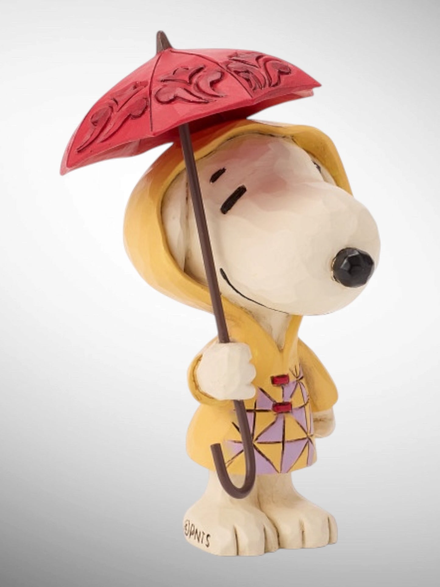 Jim Shore Peanuts - Snoopy in Raincoat mini Figurine - PREORDER