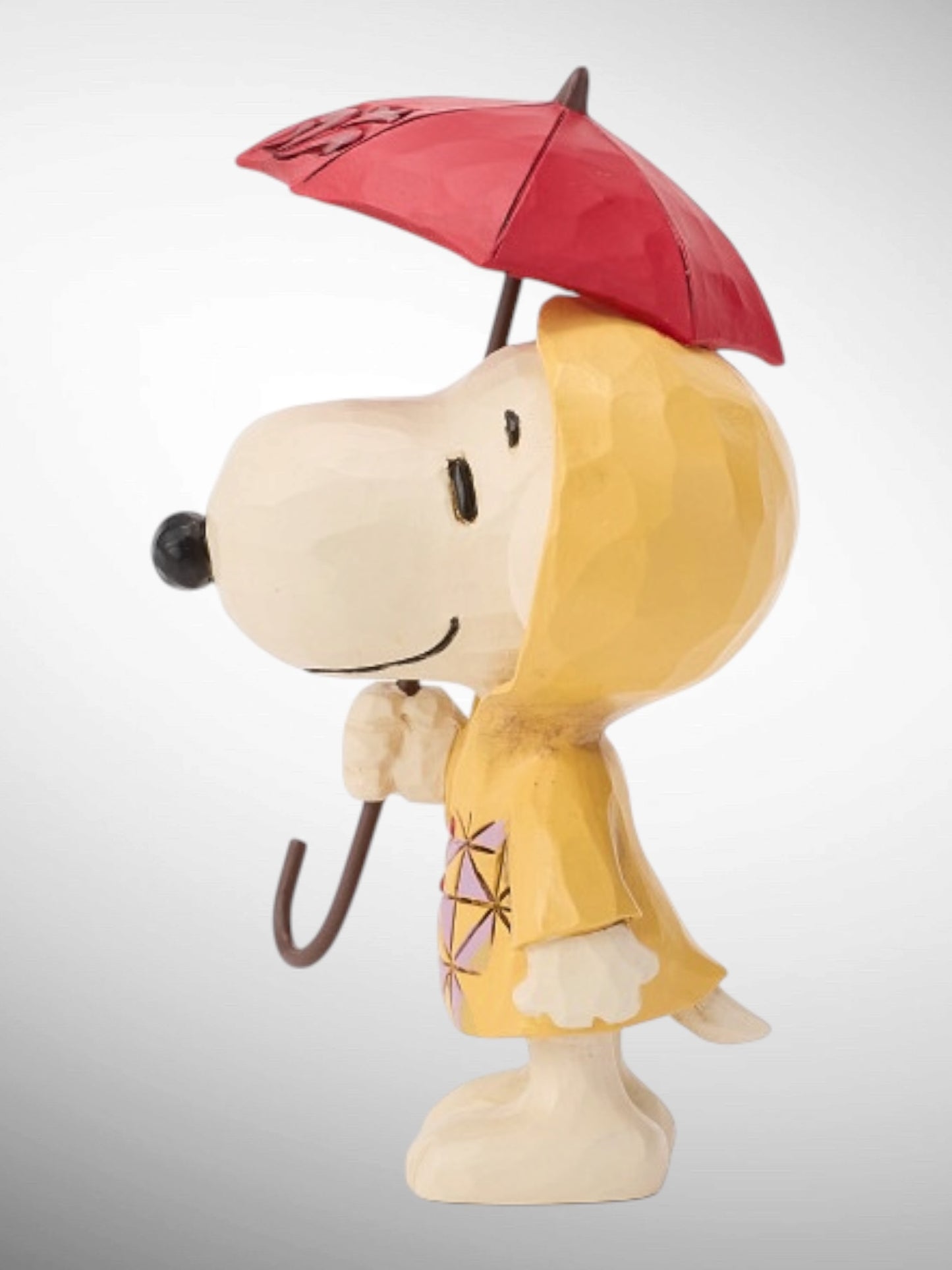 Jim Shore Peanuts - Snoopy in Raincoat mini Figurine - PREORDER