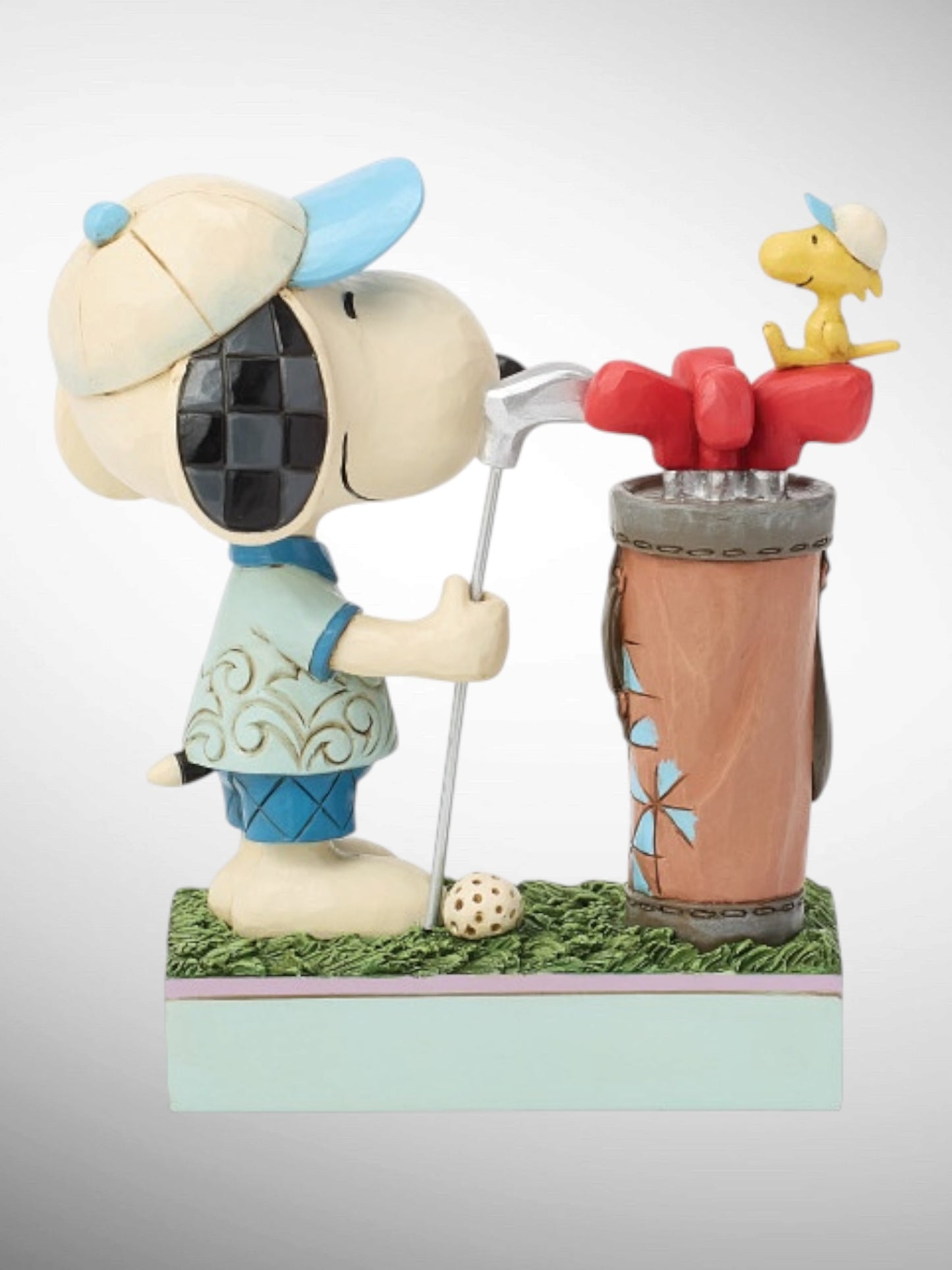 Jim Shore Peanuts - Tee-rific! Snoopy Woodstock Golf Figurine - PREORDER