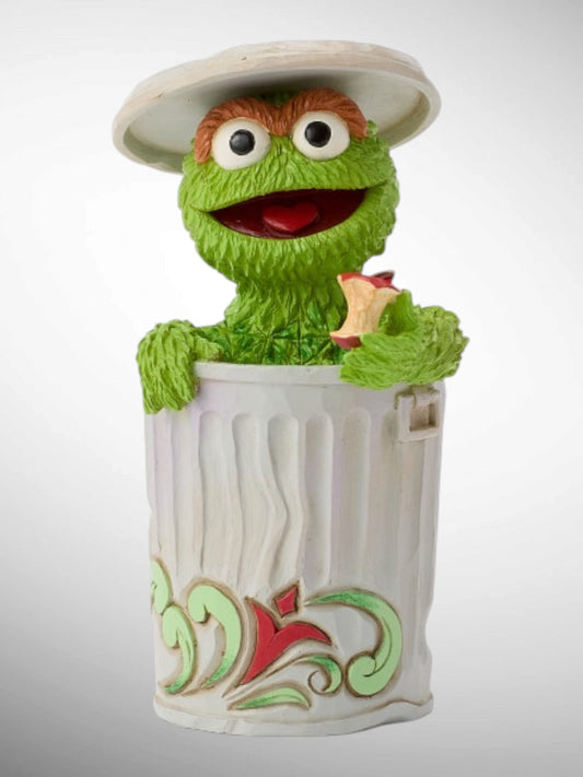Jim Shore Sesame Street - A Grouch's Treasure Oscar the Grouch Personality Pose Figurine - PREORDER
