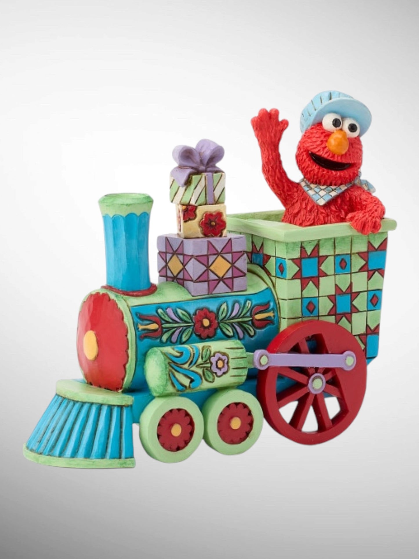 Jim Shore Sesame Street - All Aboard With Elmo Train Engine Figurine - PREORDER