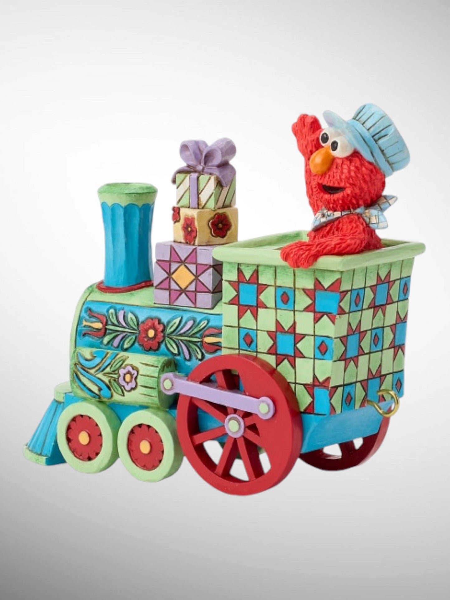 Jim Shore Sesame Street - All Aboard With Elmo Train Engine Figurine - PREORDER