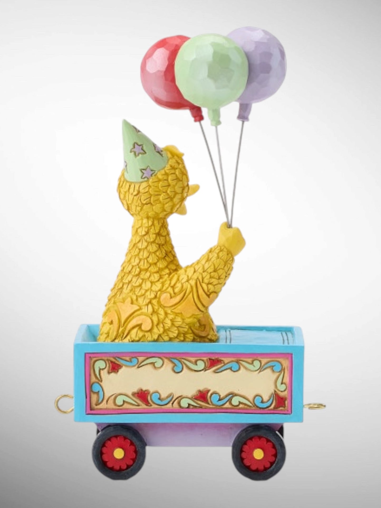 Jim Shore Sesame Street - Big Birthday Wishes Big Bird Train Car Figurine - PREORDER