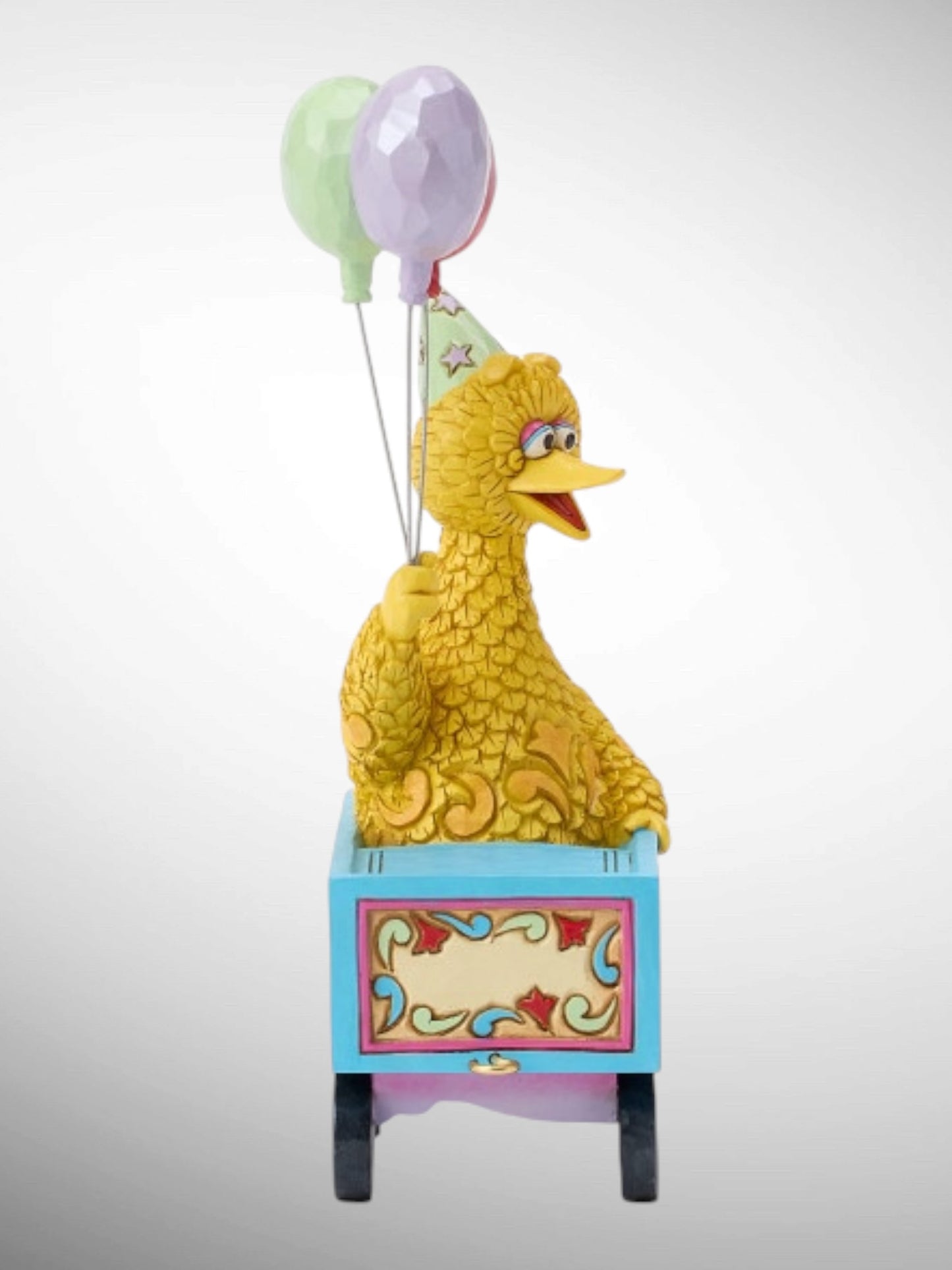 Jim Shore Sesame Street - Big Birthday Wishes Big Bird Train Car Figurine - PREORDER