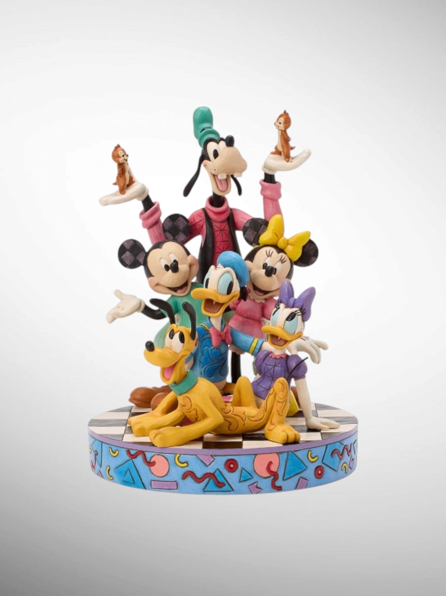 Jim Shore Disney Traditions - Old School Cool Mickey Minnie Donald Goofy Pluto Daisy Chip Dale Figurine - PREORDER