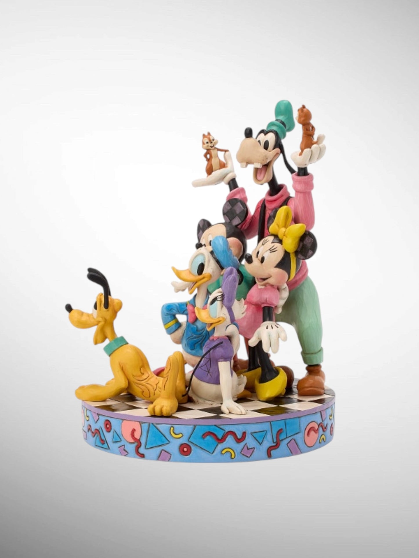 Jim Shore Disney Traditions - Old School Cool Mickey Minnie Donald Goofy Pluto Daisy Chip Dale Figurine - PREORDER