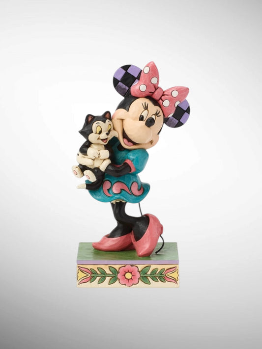 Jim Shore Disney Traditions - Purr-fect Pair Minnie Figaro Figurine - PREORDER